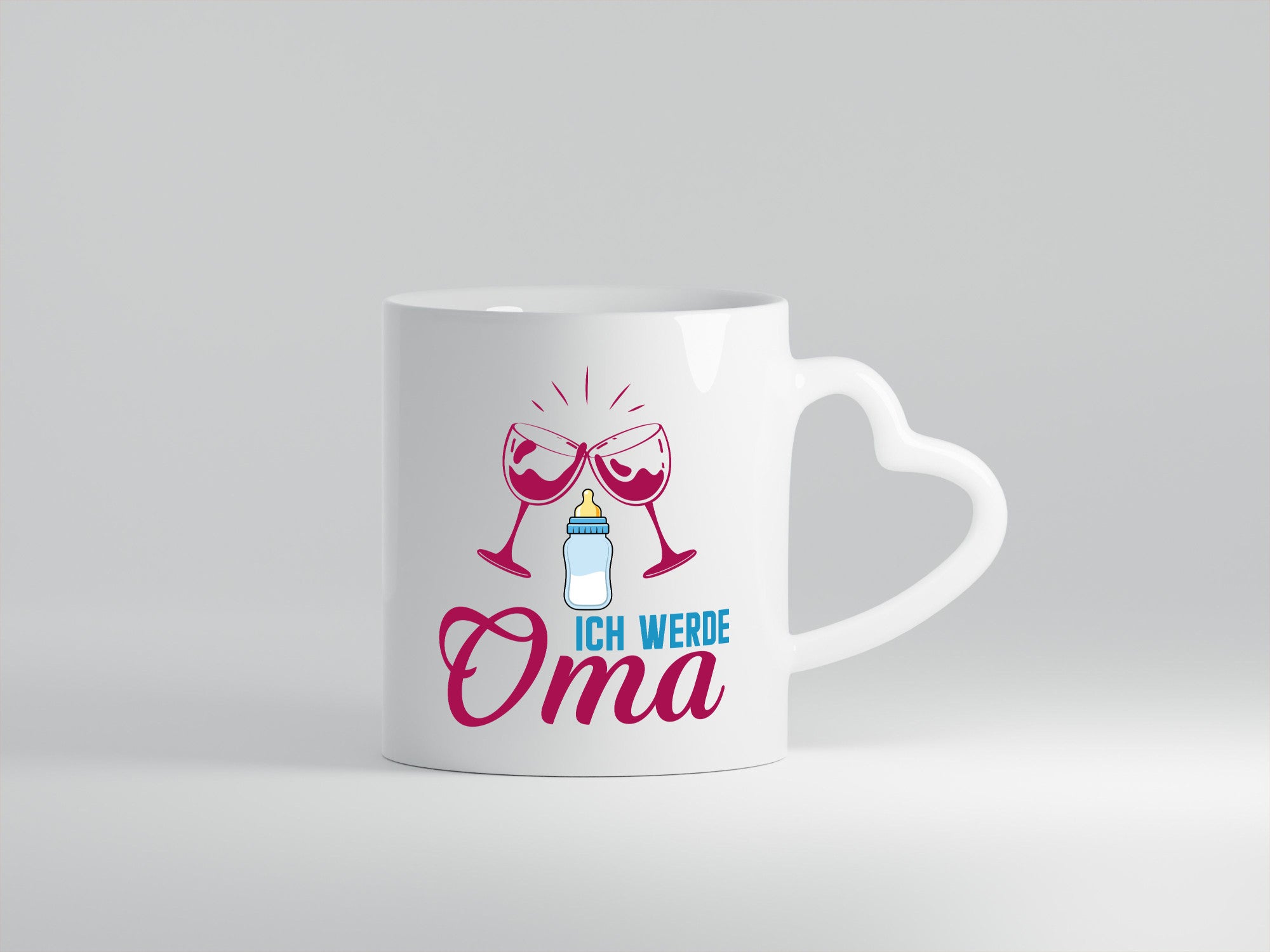 Ich werde Oma | Ankündigung Schwangerschaft Geschenkidee Familie Humor Tasse