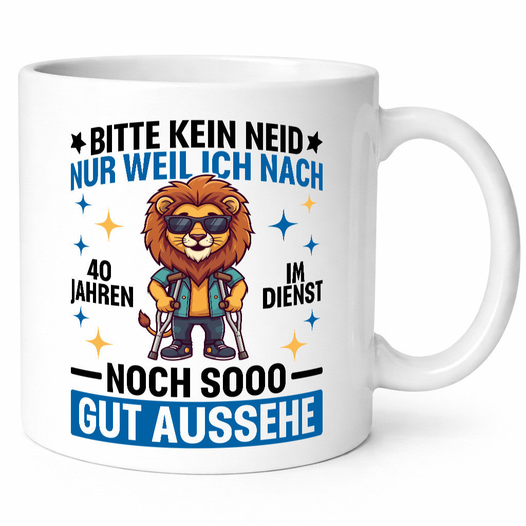 40 Jahre im Dienst | Arbeitsjubiläum Arbeit Humor Kollegen Büro Geschenkidee