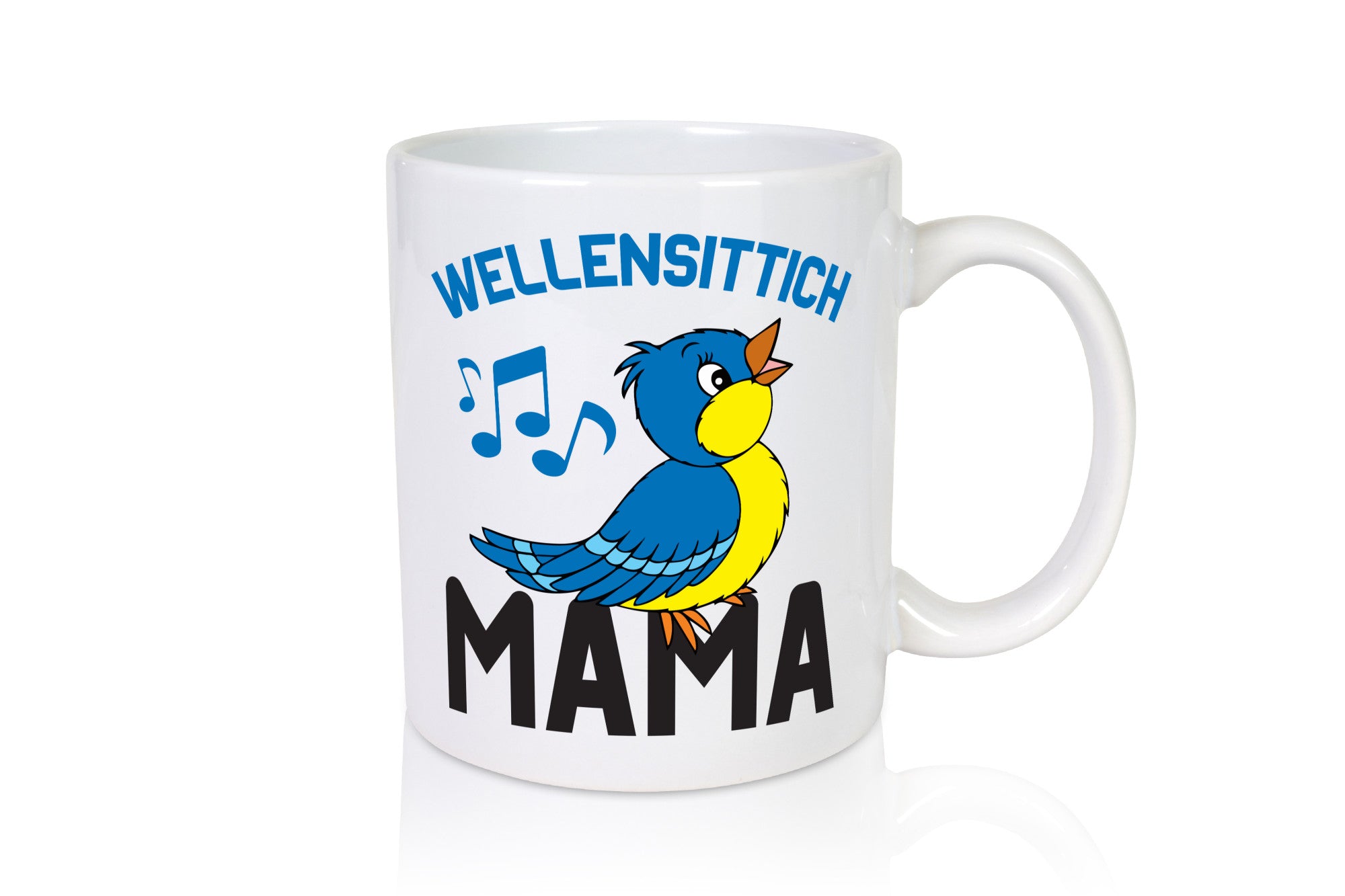 Wellensittich Mama | Vogelbesitzerin Vögel v2 lustig Familie Geschenkidee