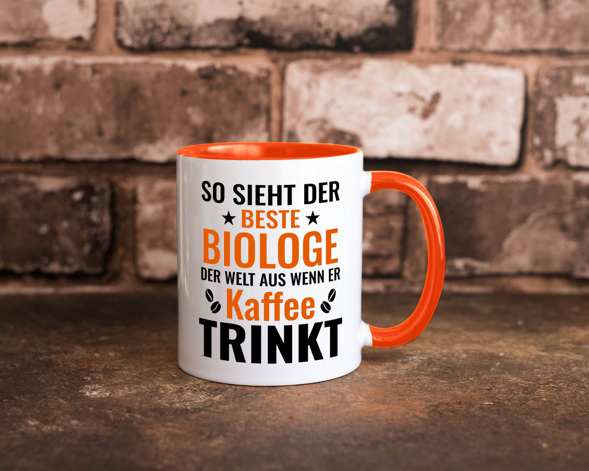 Kaffee trinkt: Biologe | Biologie Naturforscher Geschenk Humor Geschenkidee Tasse