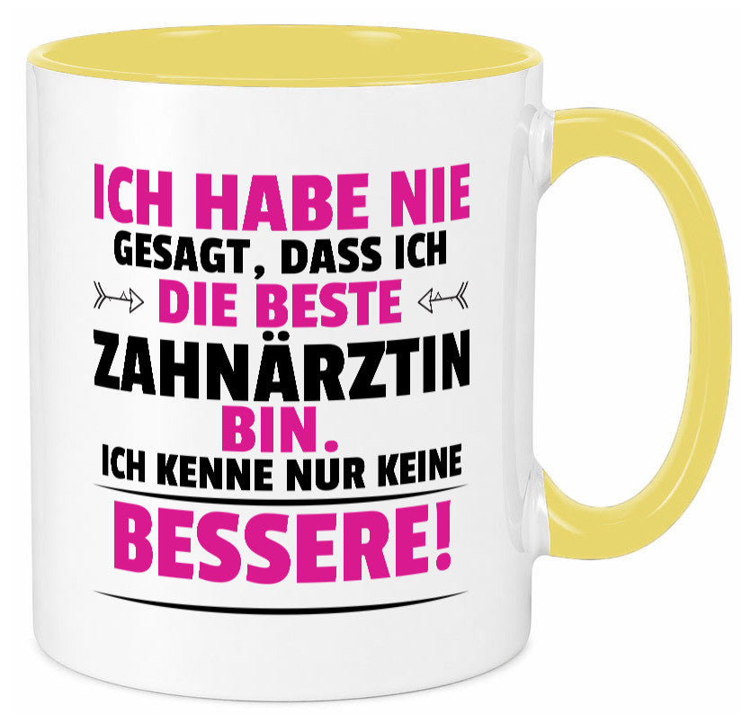 Die Beste Zahnärztin | Zahnmedizin Beruf lustig Arbeit Kollegen Büro Geschenk Tasse