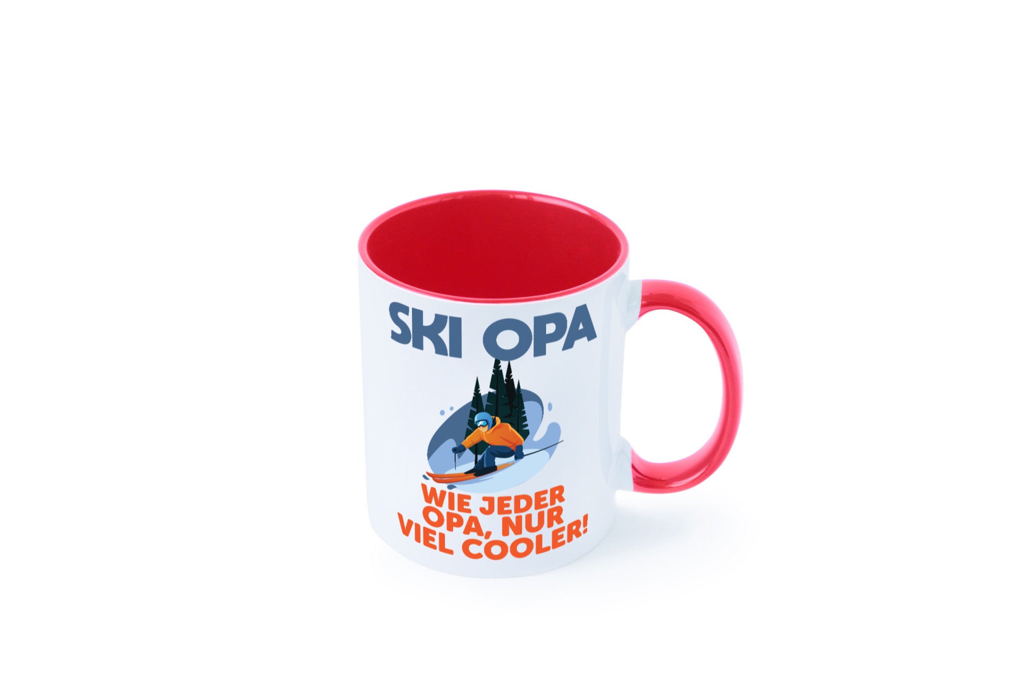 Ski Opa, normal, nur cooler | Skifahrer Bäume Schnee Geschenkidee Familie Humor