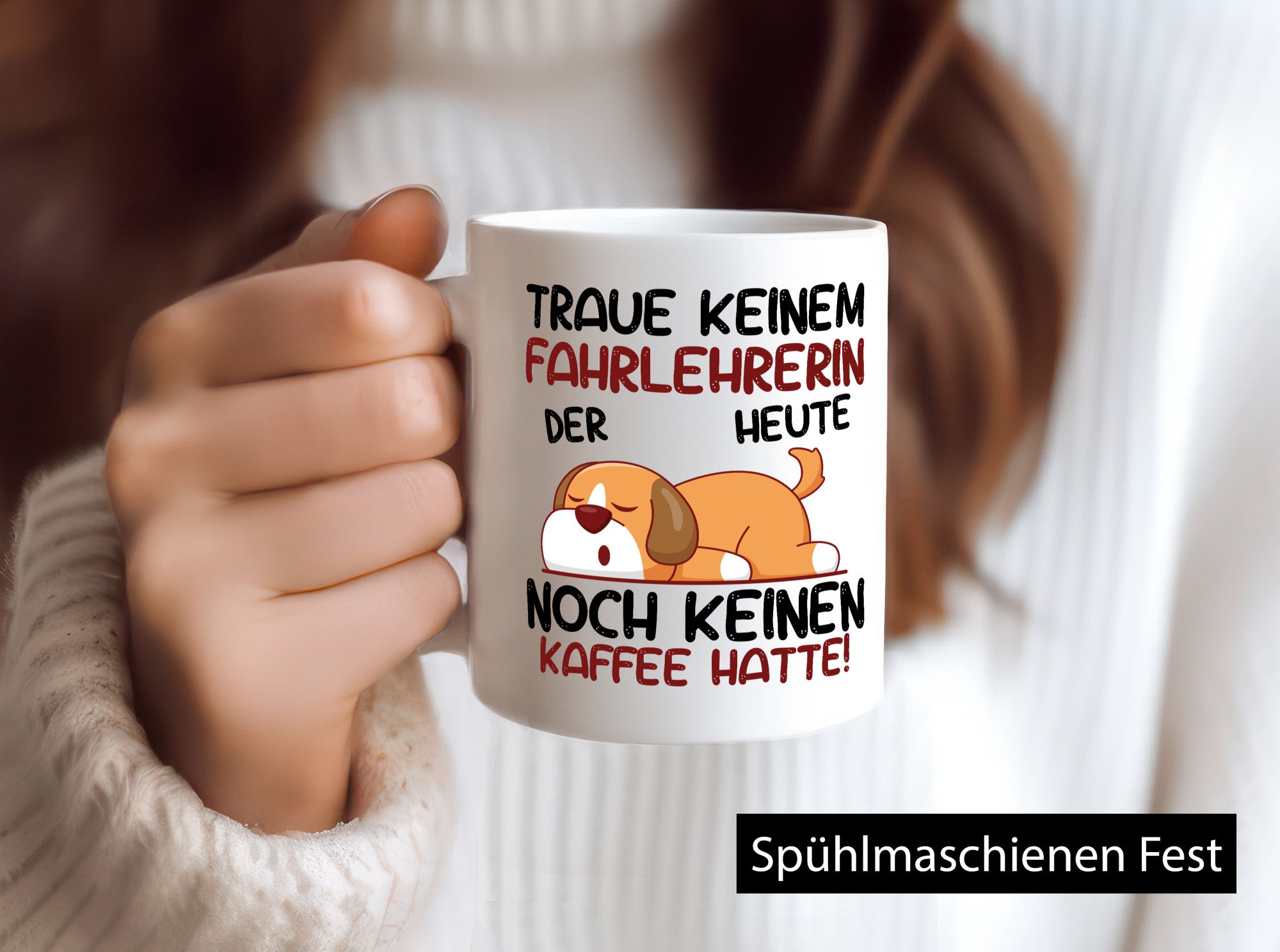 Traue keiner Fahrlehrerin| Fahrschule Geschenkidee Humor Tasse