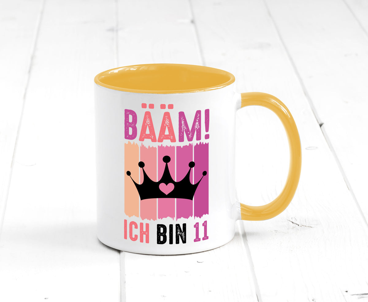 11. Geburtstag | 11 Jahre Bääm ich bin Krone Humor Geschenkidee Tasse