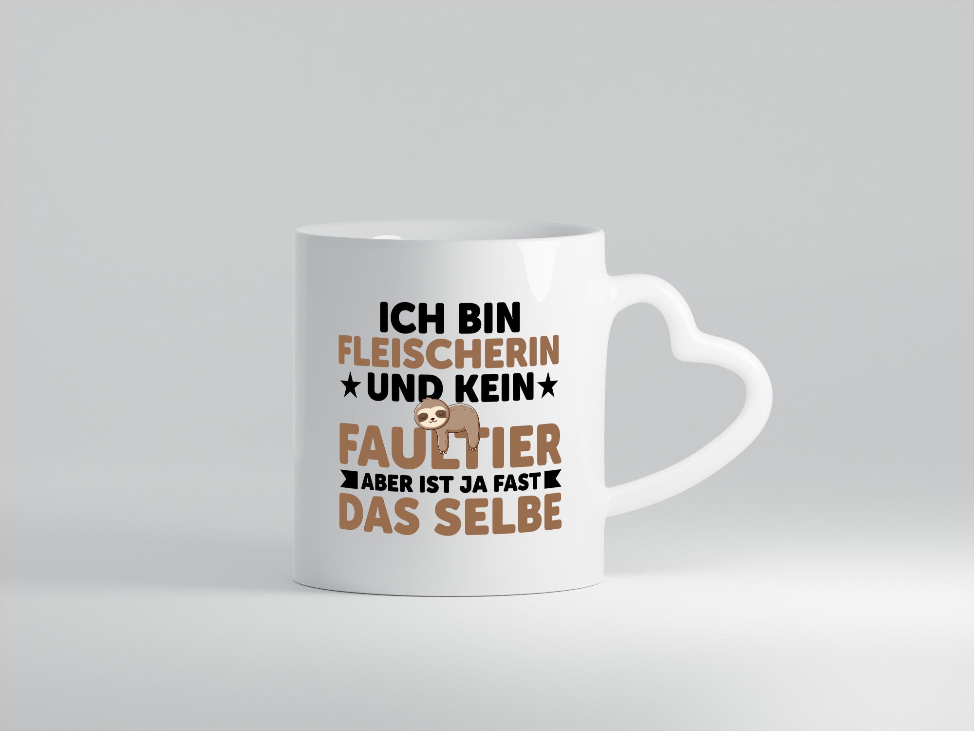 Ich bin kein Faultier: Fleischerin | Schlachterei Geschenkidee Tierliebhaber