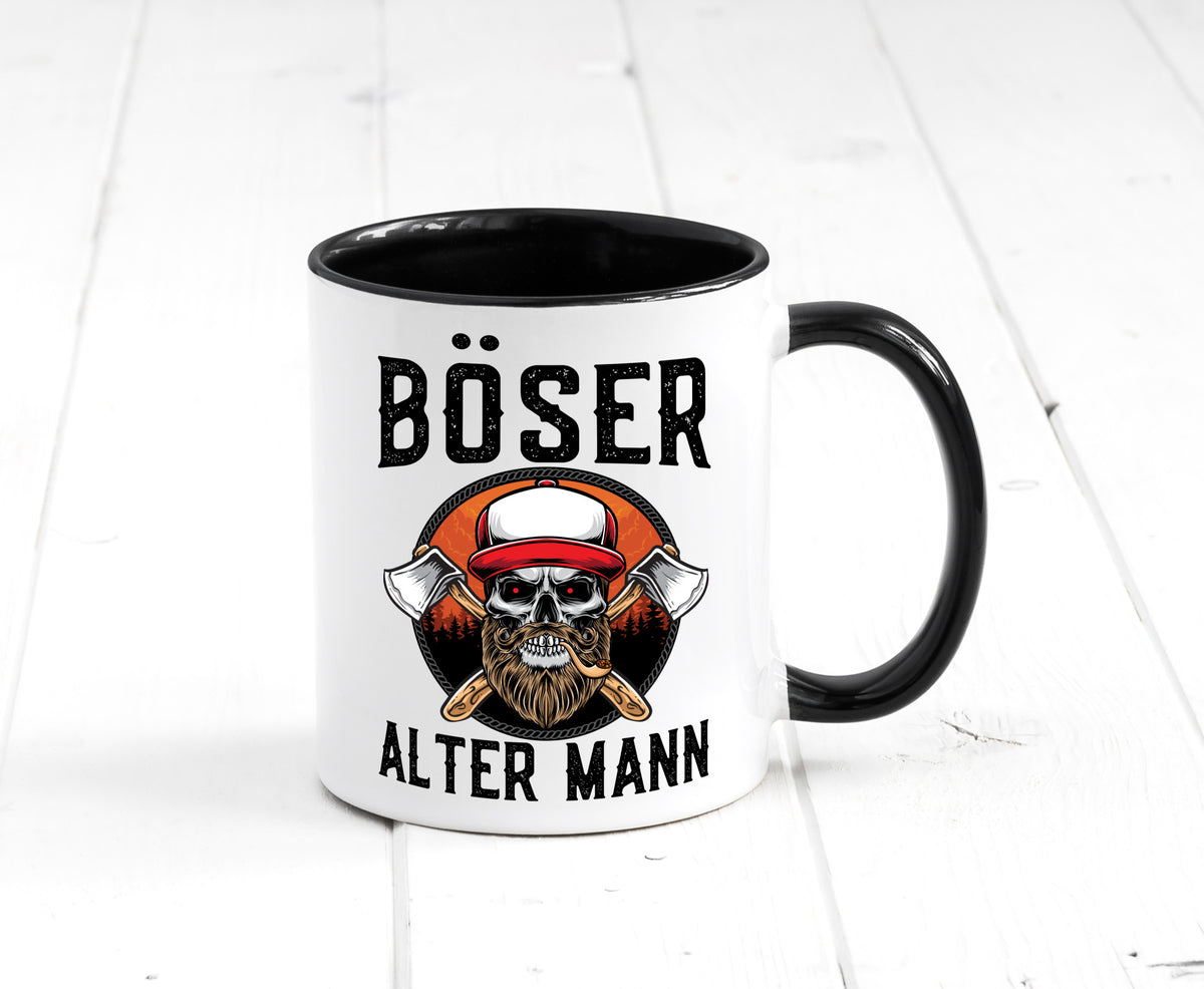 Böser alter Mann Humor Geschenkidee Tasse