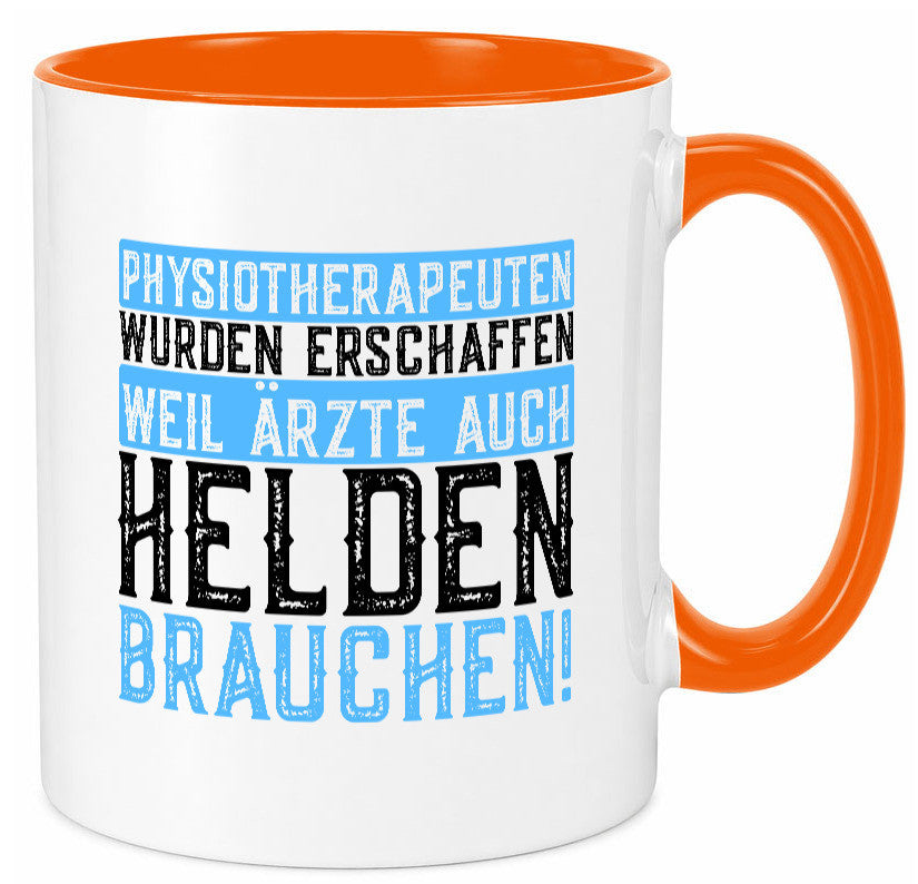 Physiotherapeut | Helden Therapeutin lustiger Spruch Humor Geschenkidee Tasse