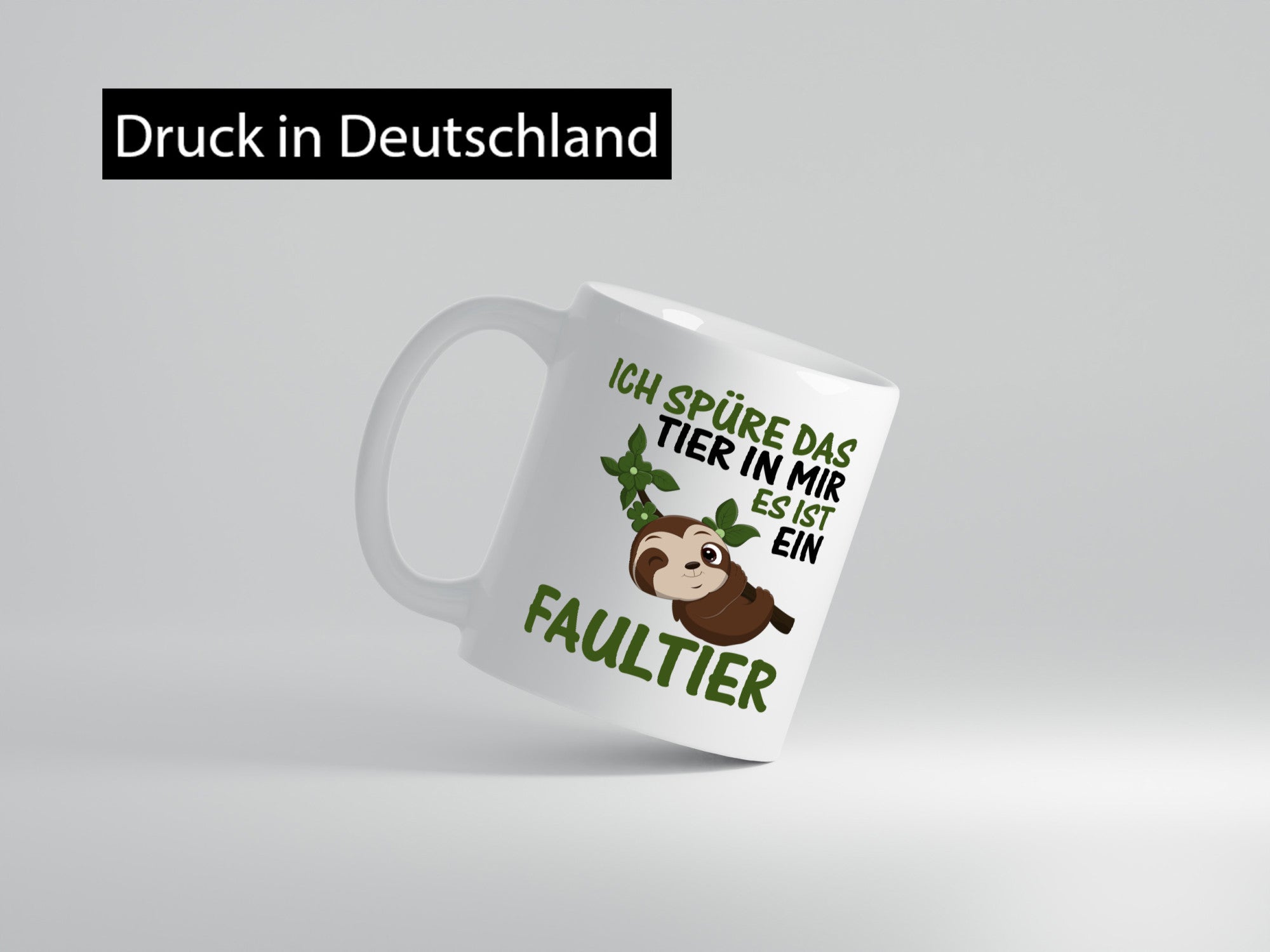 Ich spüre das Tier in mir | Faultier Faul sein lustig Tierliebhaber Humor