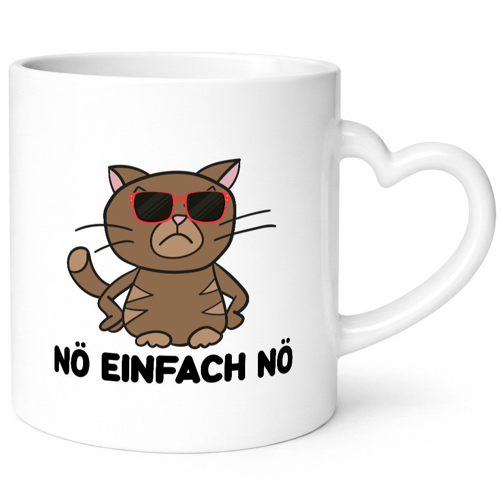 Einfach Nö | lustige Katze Sonnenbrille Null Bock lustiger Spruch Geschenk