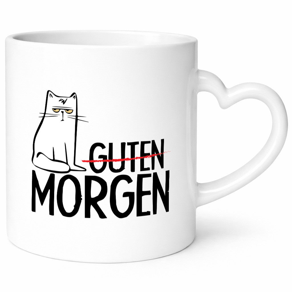 Guten Morgen Katze Geschenkidee Tierliebhaber Humor Tasse