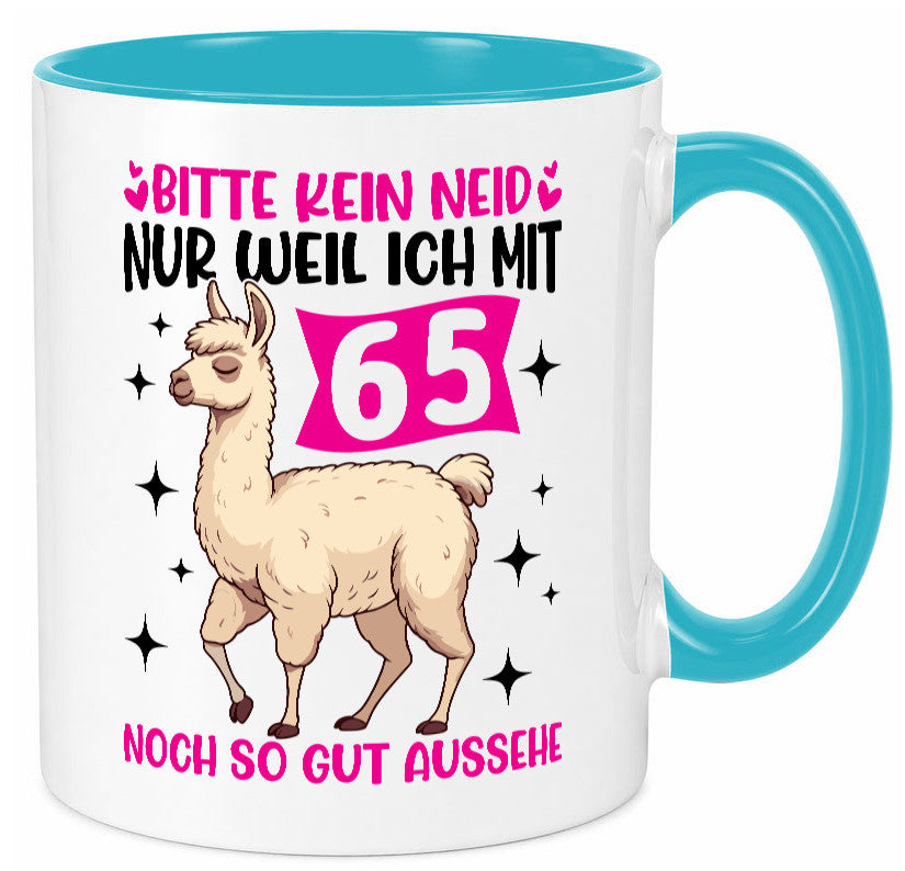 65. Geburtstag | 65 Jahre Lama gut aussehen Geschenkidee Humor Tasse