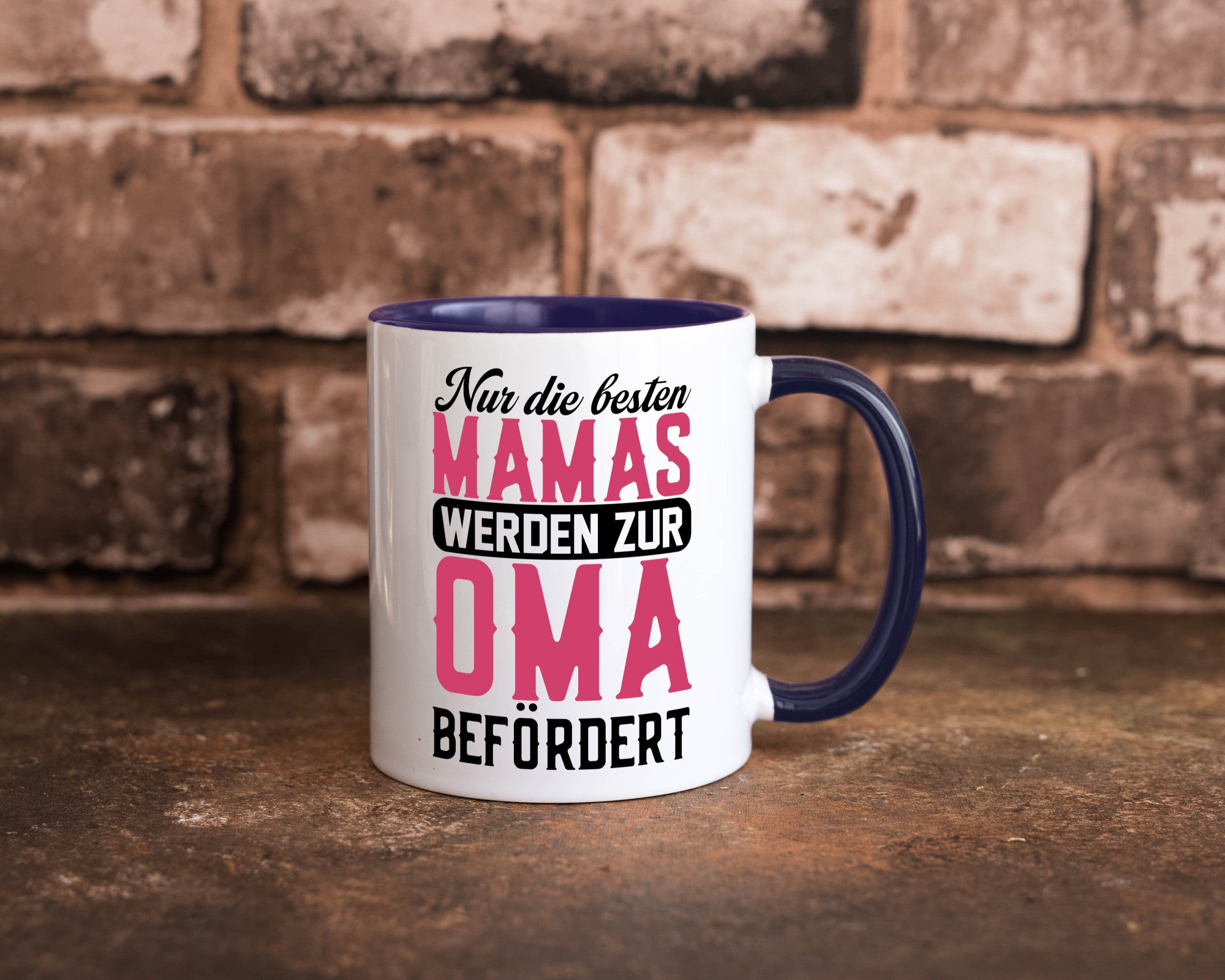 Beste Mama wird zur Oma befördert | Großmutter lustiger Spruch Geschenk Familie