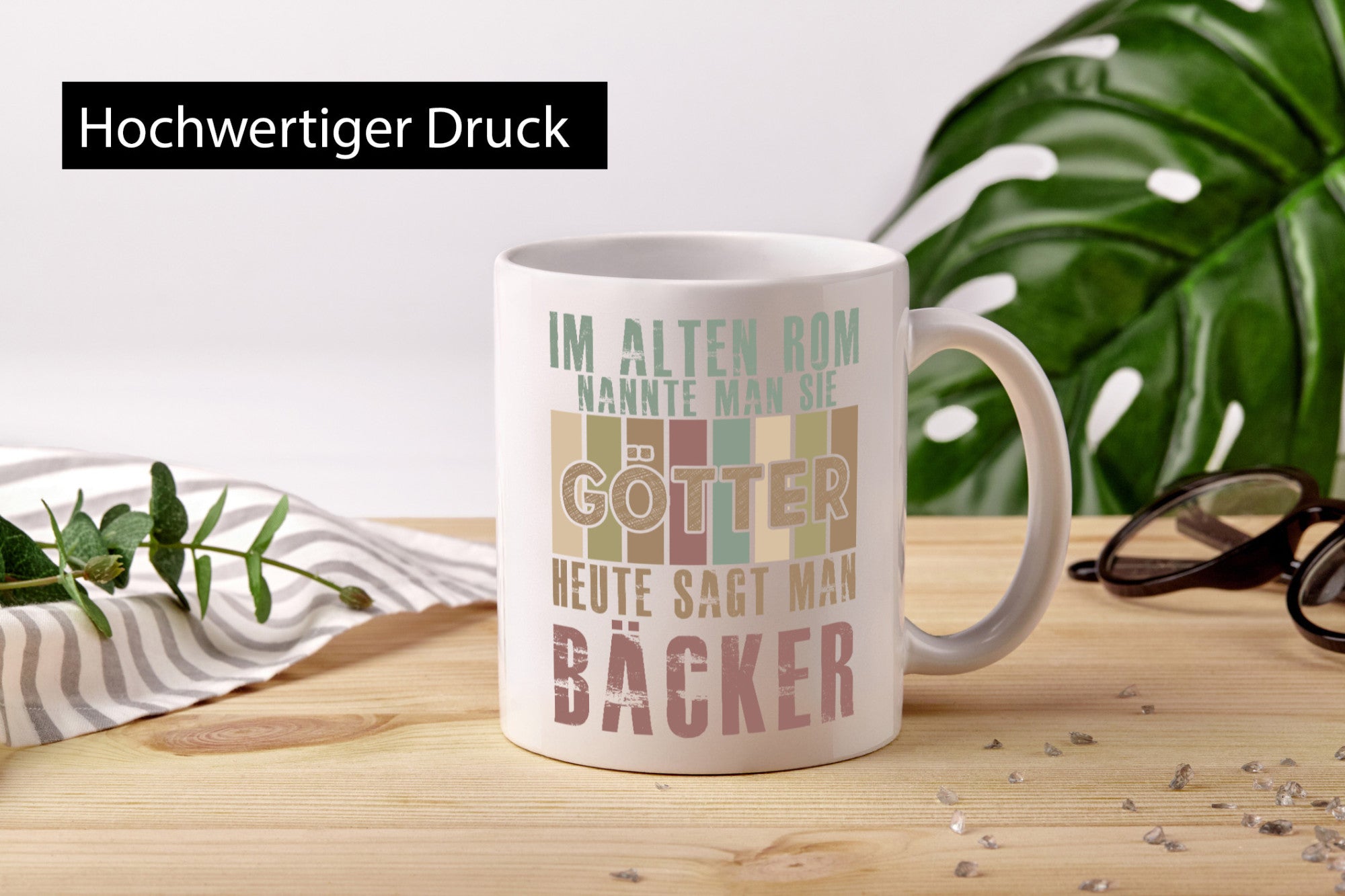 Heute sagt man: Bäcker | Bäckerei Backen Konditor Humor Geschenkidee Tasse
