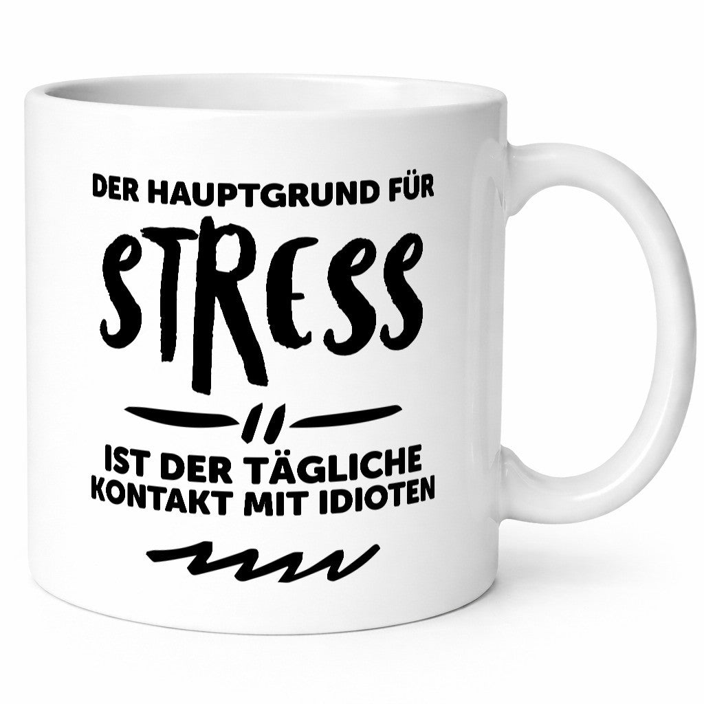 Der tägliche Kontakt mit Idioten | Stress euch Geschenk Humor Geschenkidee