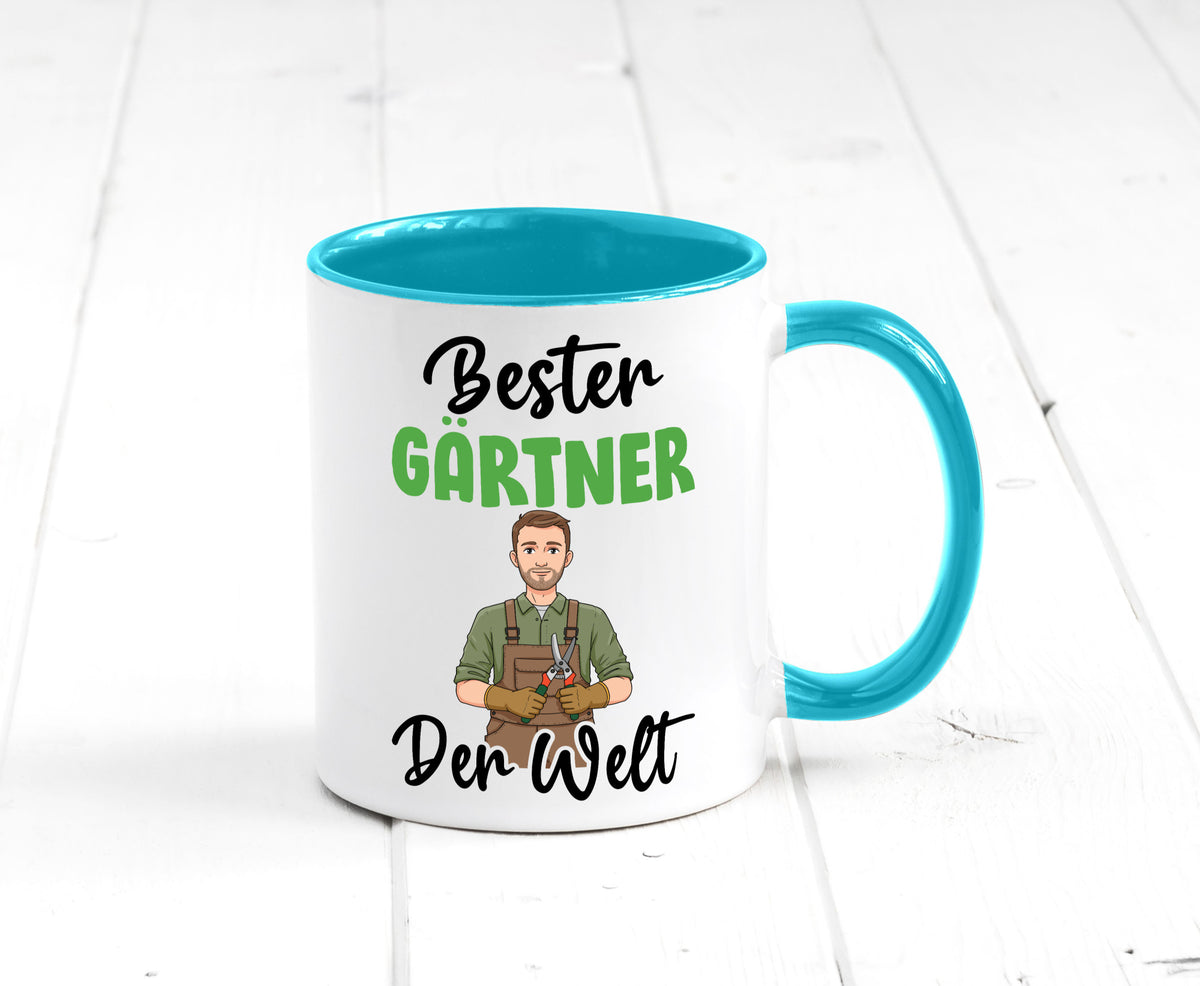 Bester Gärtner | Gartenbau v2 Geschenk Humor Geschenkidee lustiger Spruch Tasse