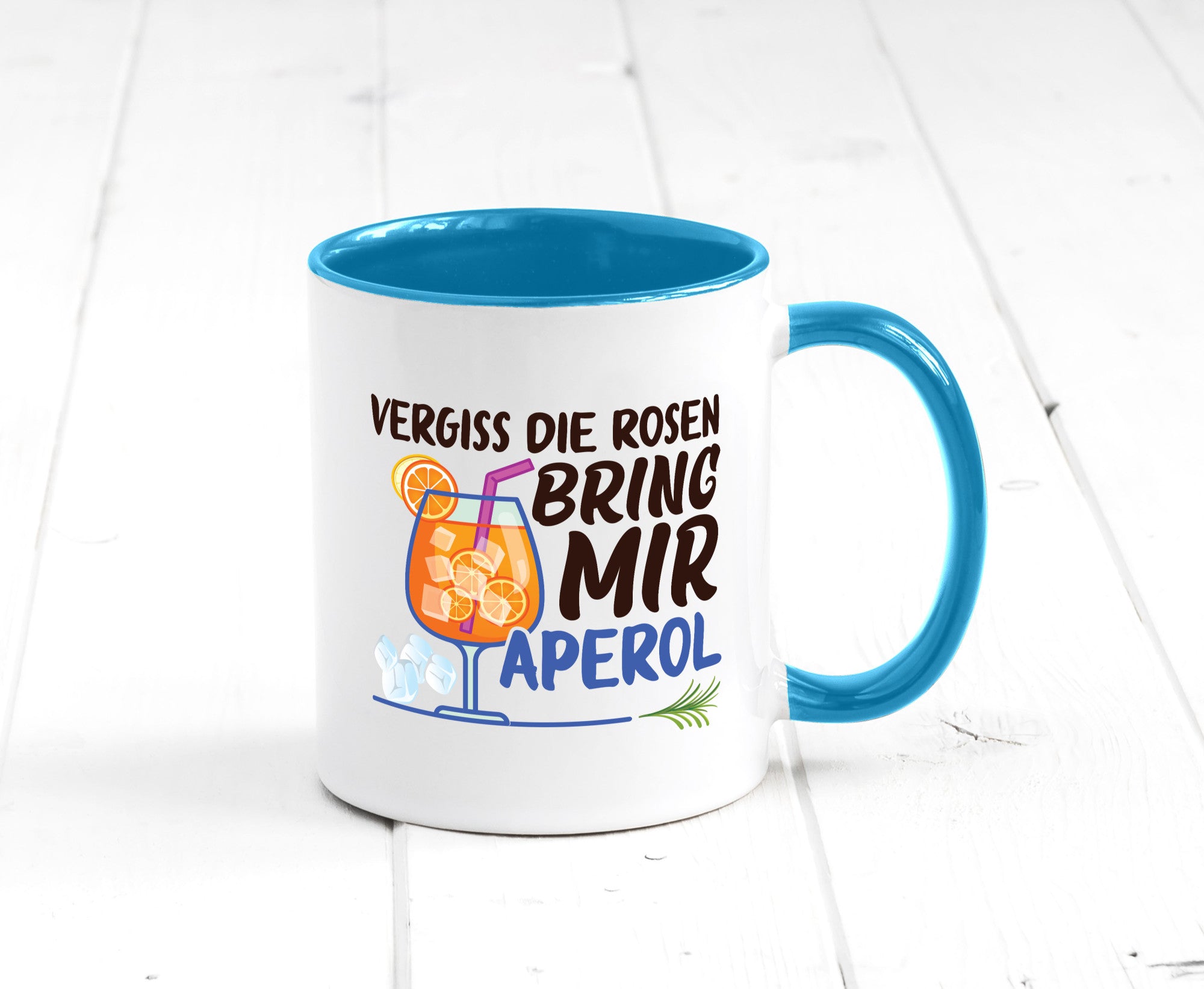 Bring mir Aperol | Rosen Paar Party Geschenkidee Humor Tasse