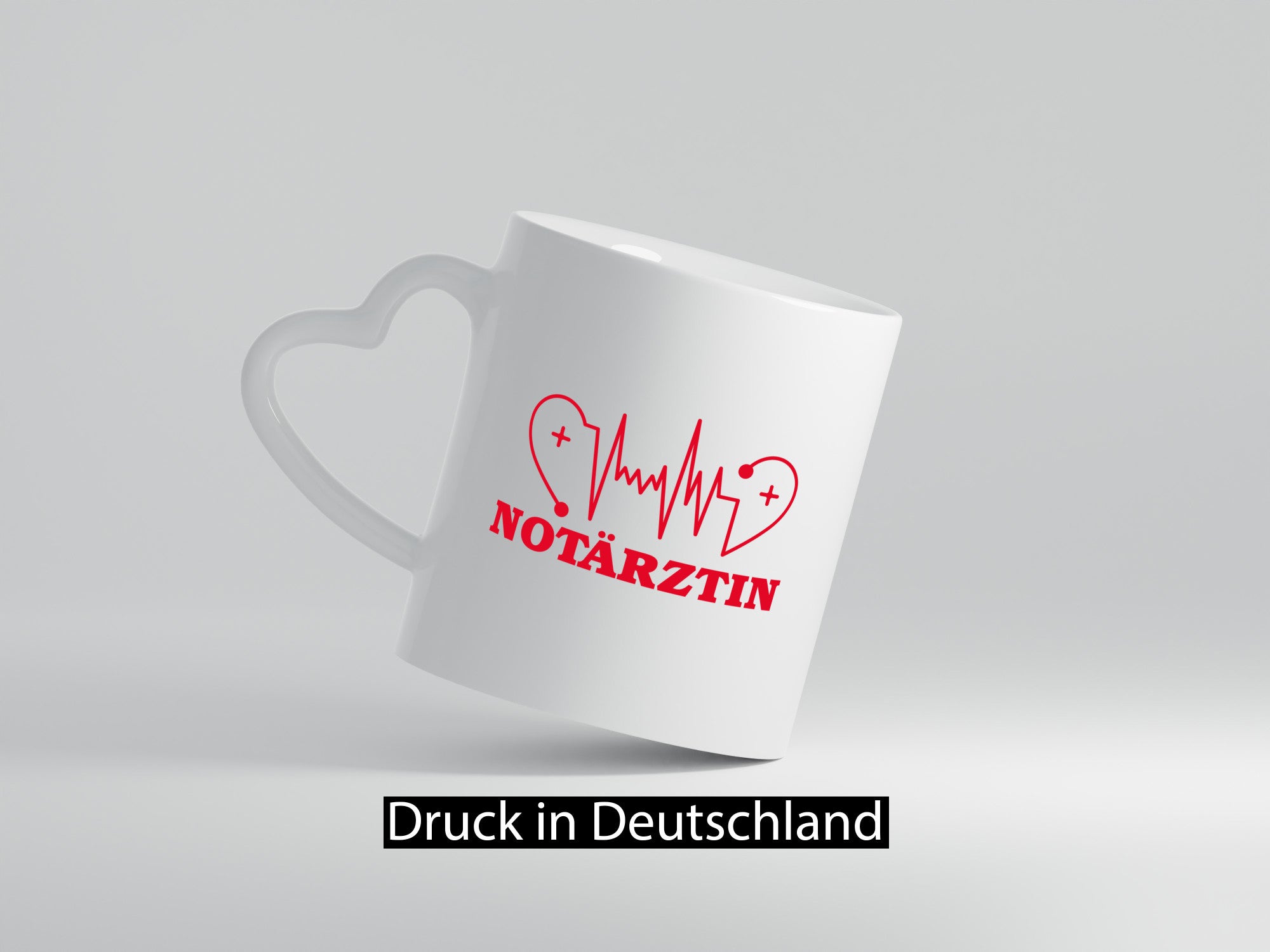 Notärztin Motiv | Herzschlag Ärztin Stethoskop Geschenk Humor Geschenkidee