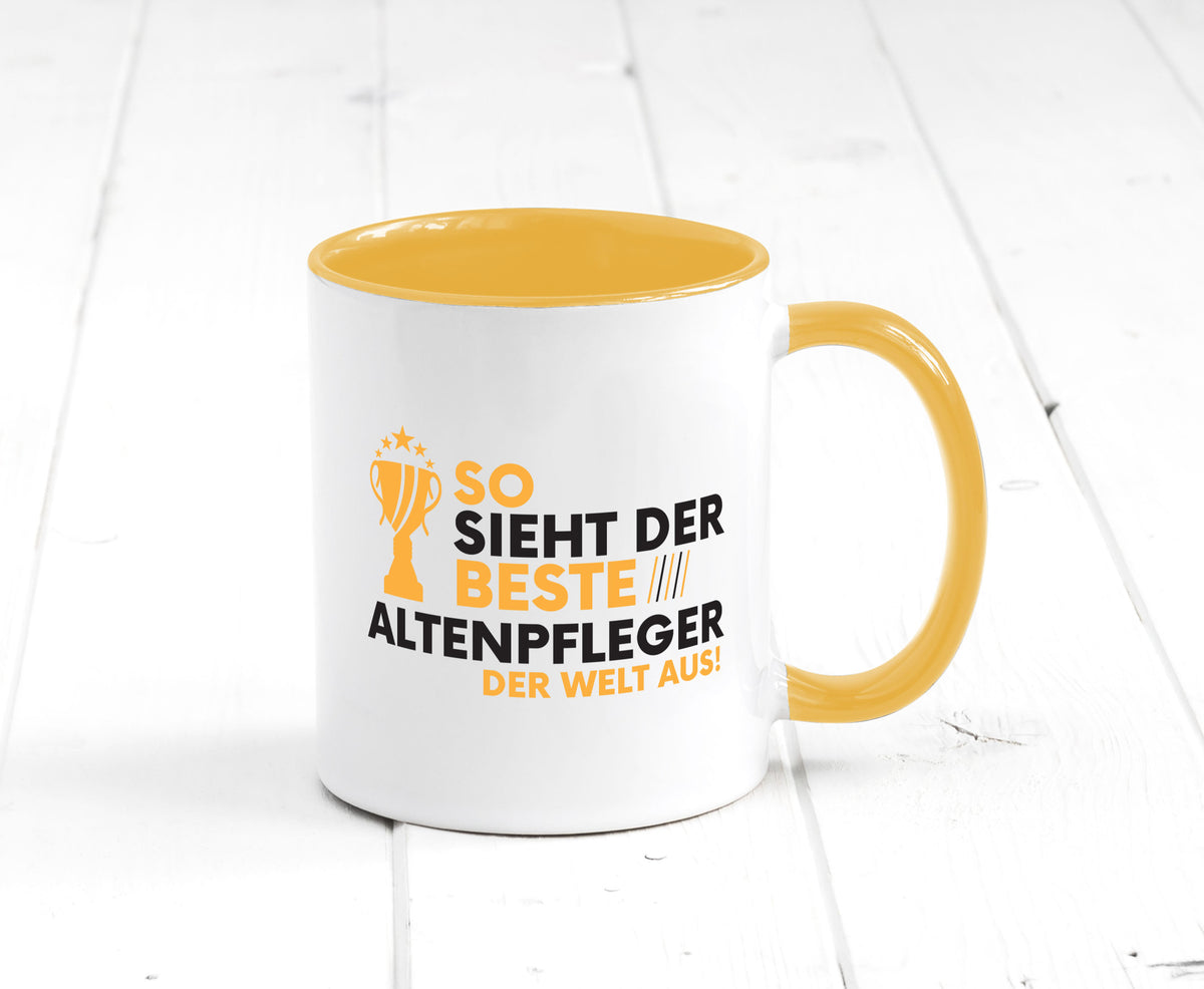 Der Weltbeste Altenpfleger | Pflegepersonal Altenheim lustig Humor Geschenkidee Tasse