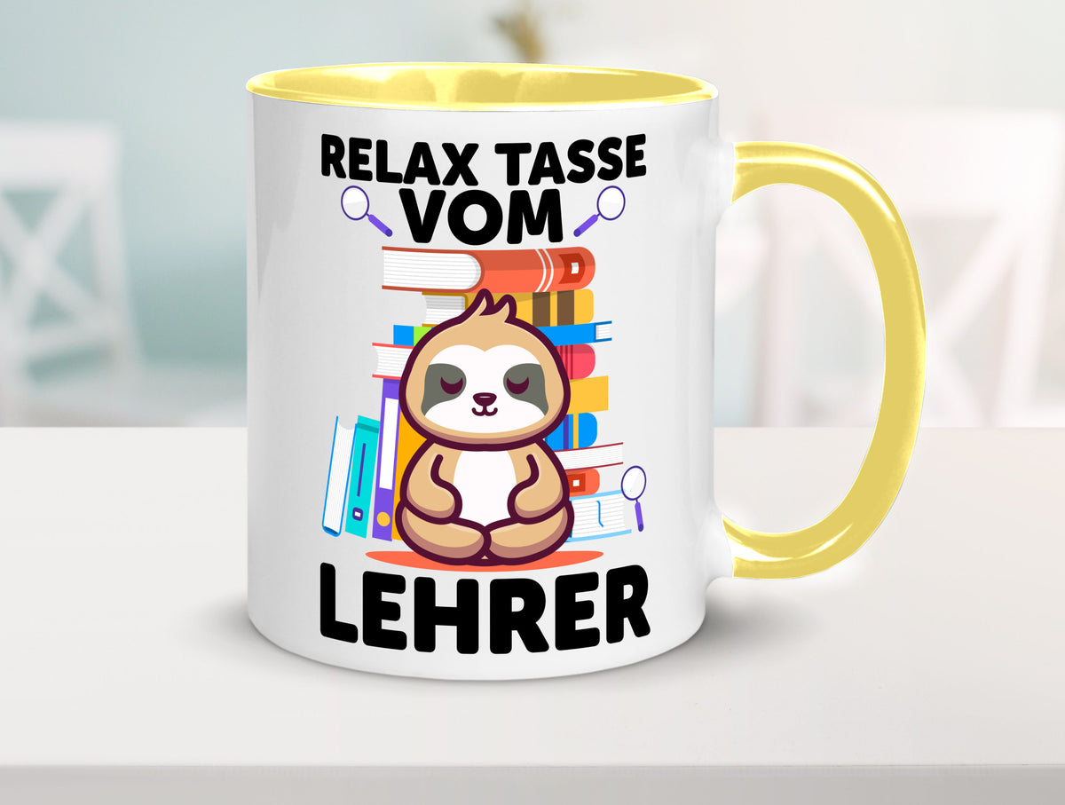 Relax Tasse: Lehrer | Schule Beruf Schüler lustiger Spruch Geschenk Arbeit