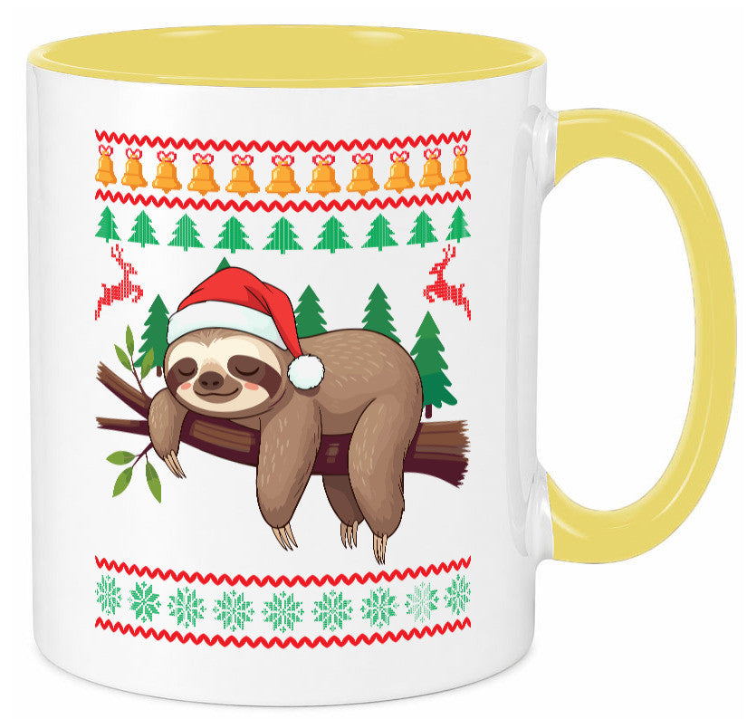 Ugly Christmas | Faultier Weihnachtsfaultier v2 lustig Tierliebhaber Humor Tasse