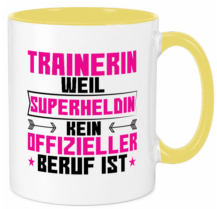 Superheldin Trainerin | Sportverein Humor Geschenkidee Tasse