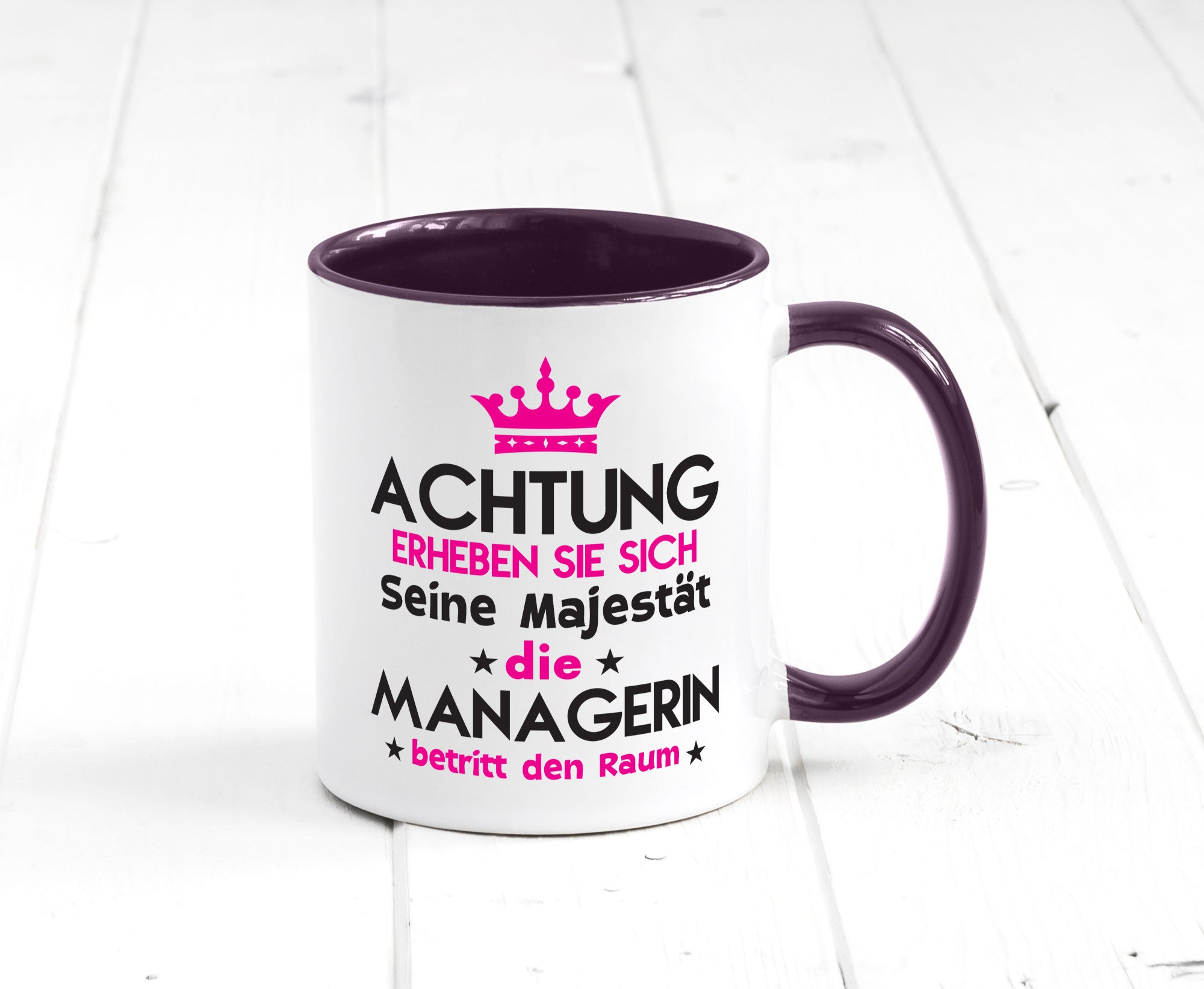 Seine Majestät Managerin | Management lustig Humor Geschenkidee Geschenk Tasse