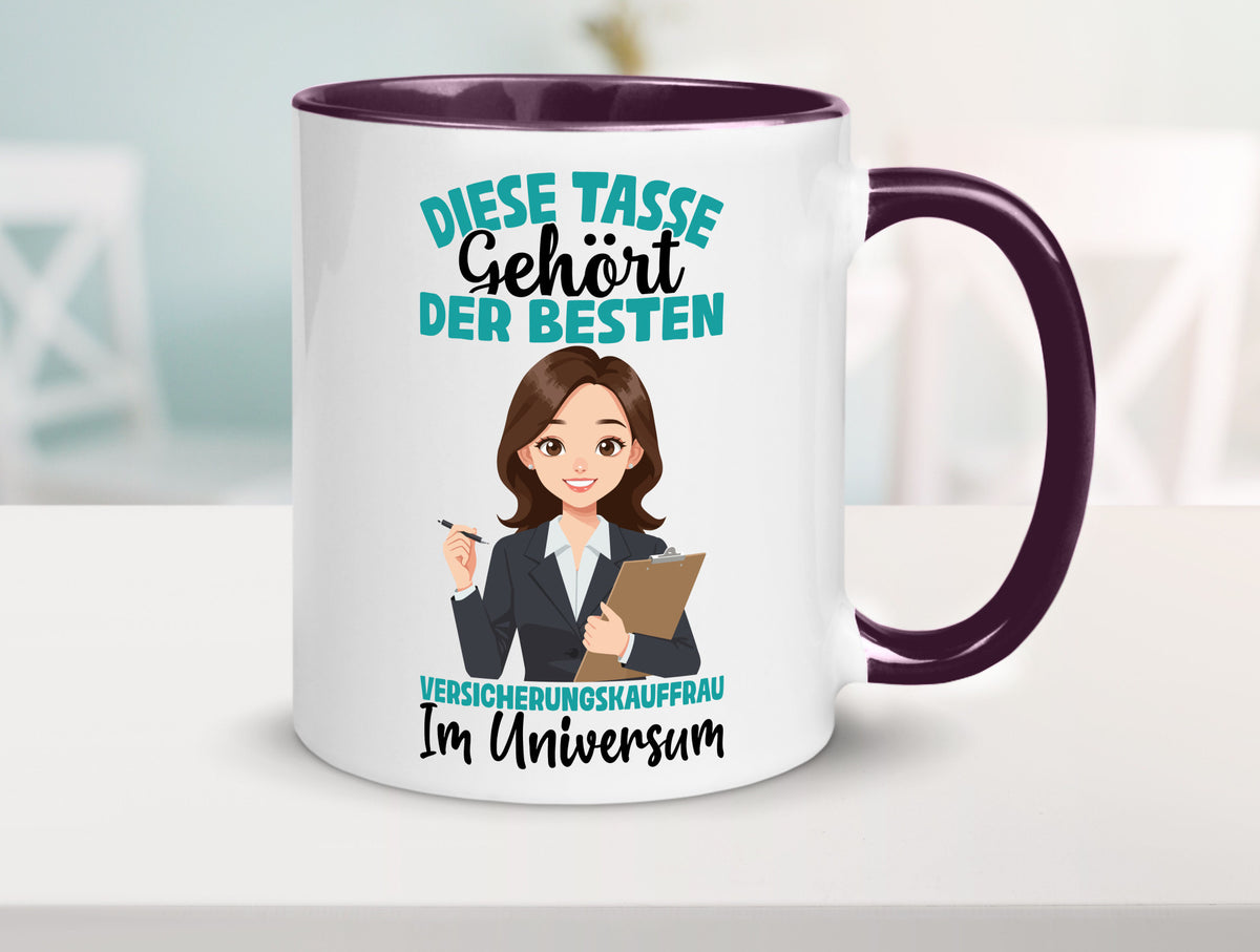 Im Universum: Versicherungskauffrau | Kauffrau lustig Humor Geschenkidee Tasse
