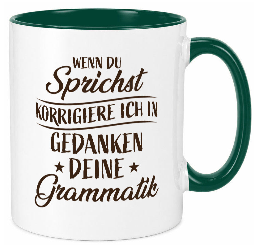 Grammatik korrigieren während du sprichst | Sterne lustig Humor Geschenkidee