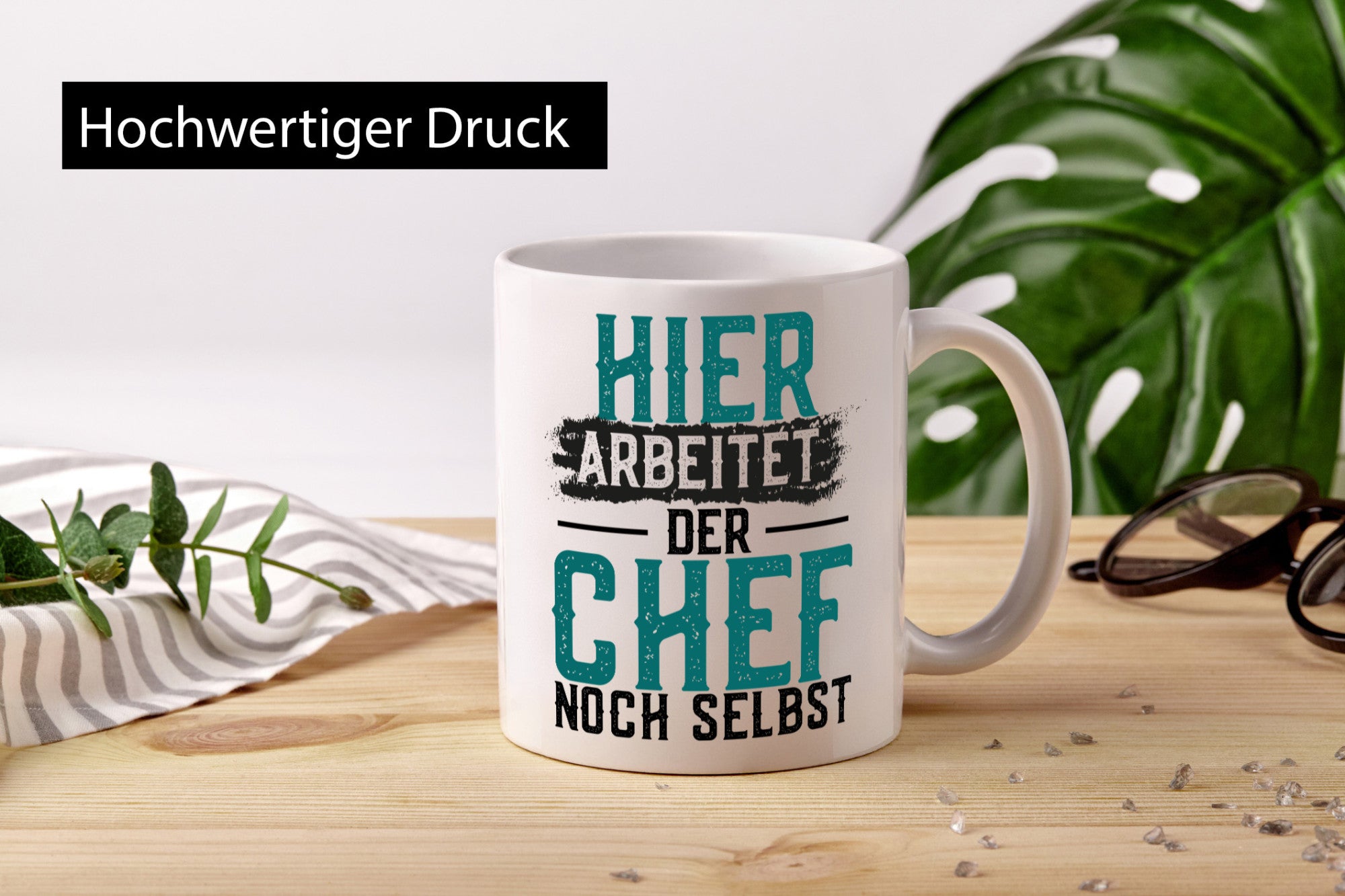 Hier arbeitet der Chef noch selbst | Kollegen Humor Arbeit Büro Geschenkidee