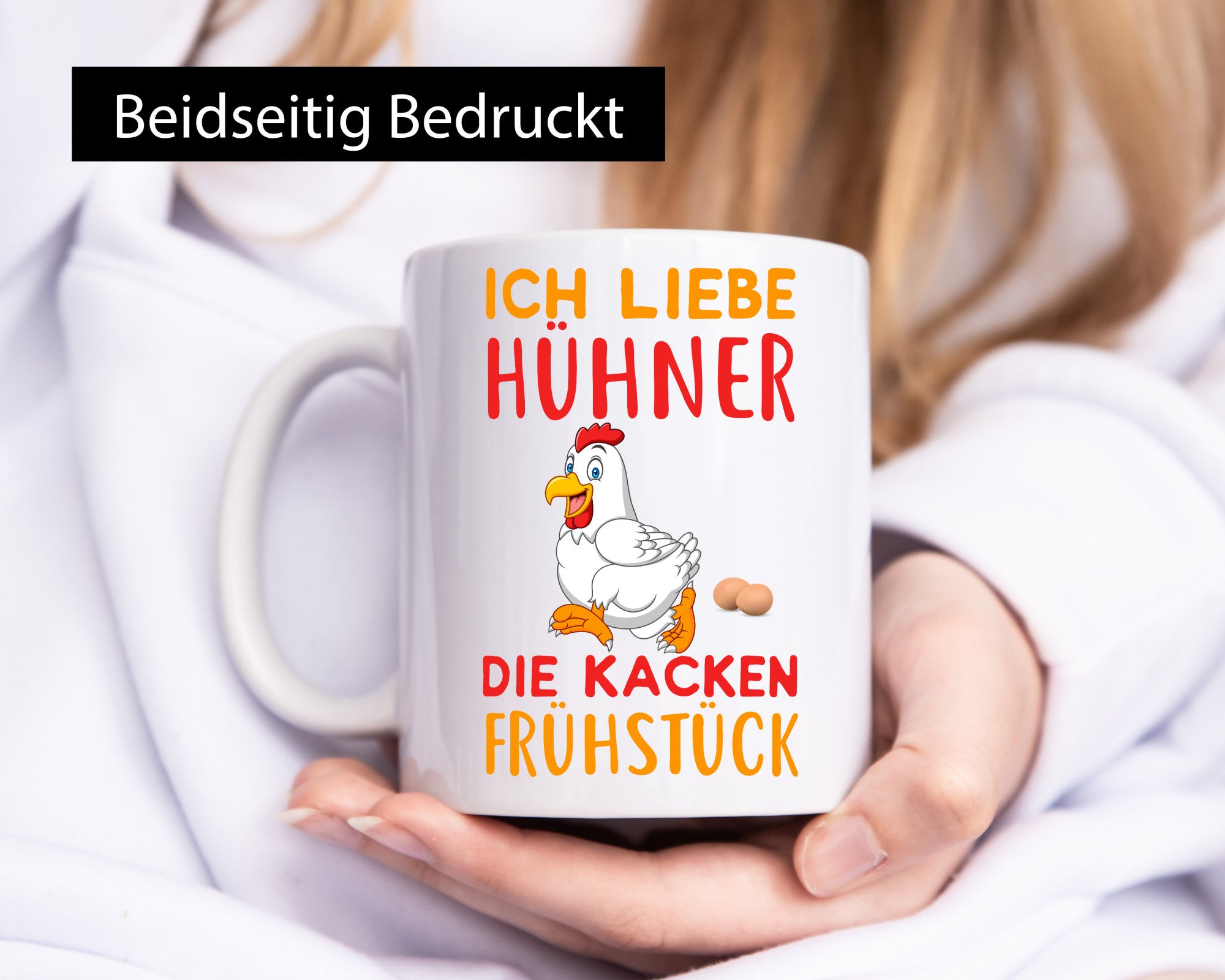 Ich liebe Hühner | Spruch Tasse Bauernhof Humor Geschenk Geschenkidee lustiger