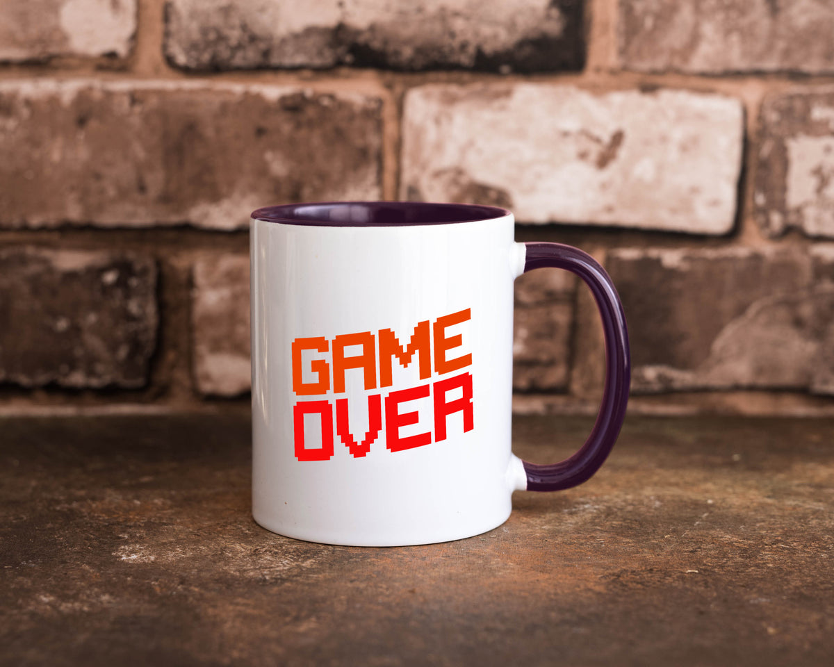 Game Over | Gamer Zocker Retro PC Nerd Pixel Geschenkidee Humor Tasse