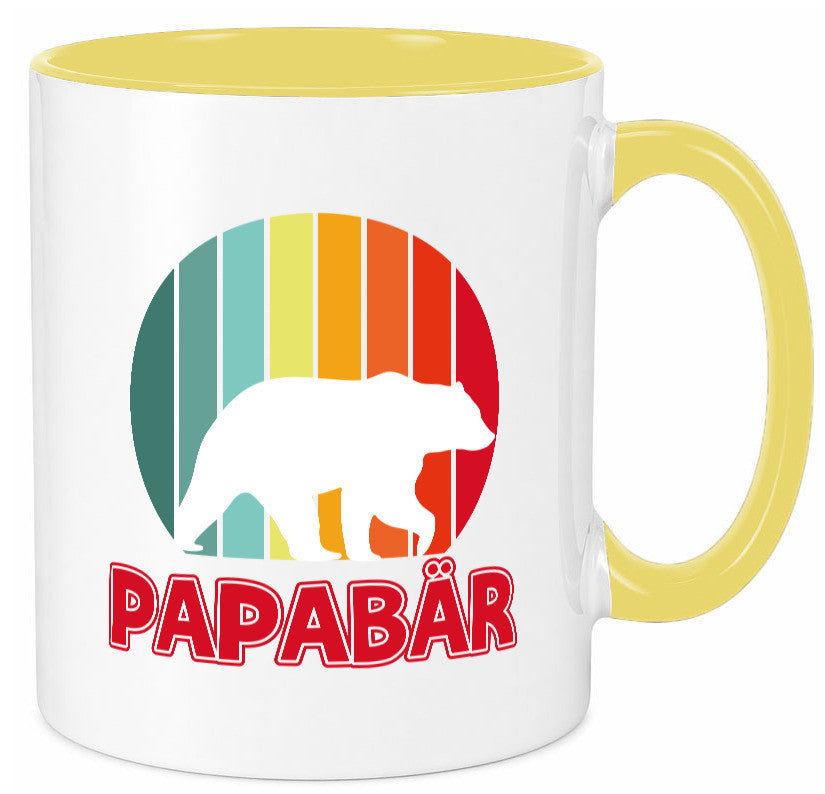 Papabär | Papa Tasse Vater Vatertag Bär lustiger Spruch Geschenk Familie