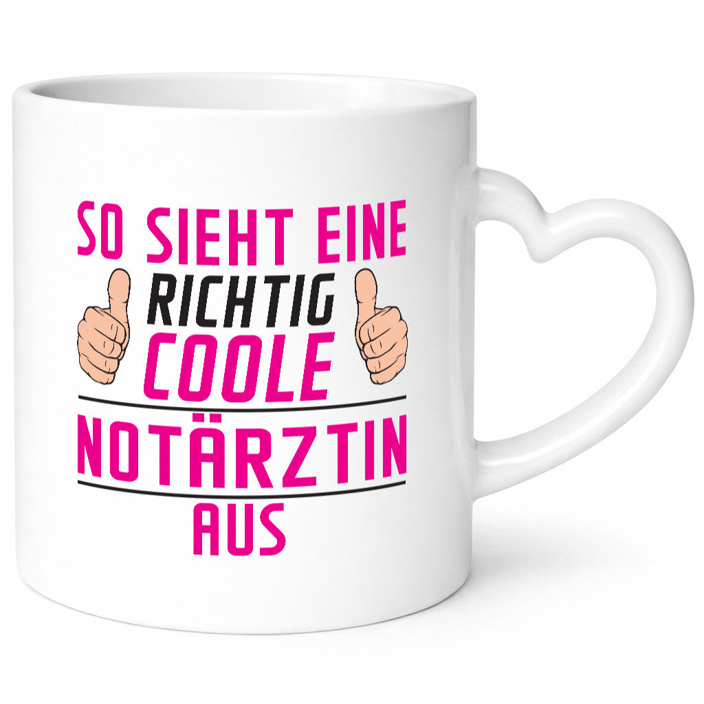 Richtig Coole Notärztin | Ärztin Geschenkidee Humor Tasse