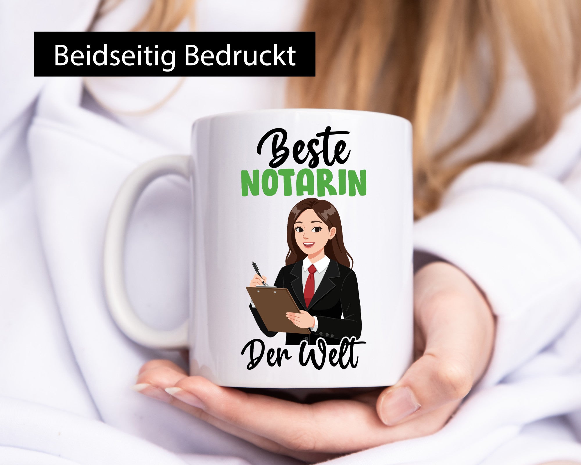 Beste Notarin | Juristin v2 lustig Humor Geschenkidee Geschenk Tasse