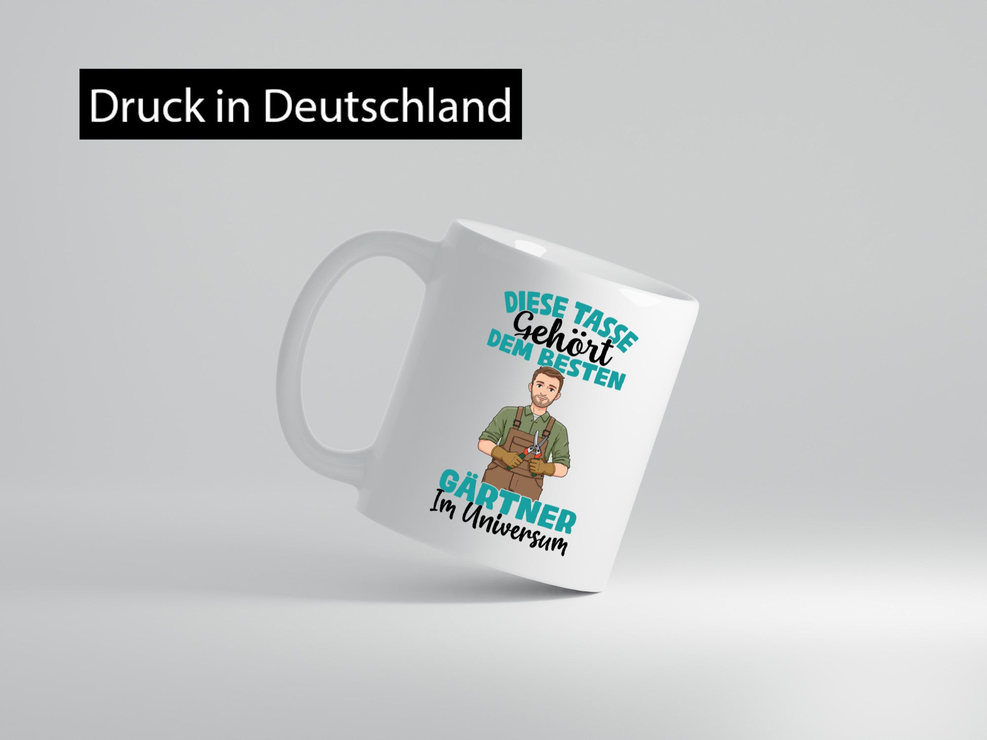 Im Universum: Gärtner | Gartenbau Geschenkidee Humor Tasse