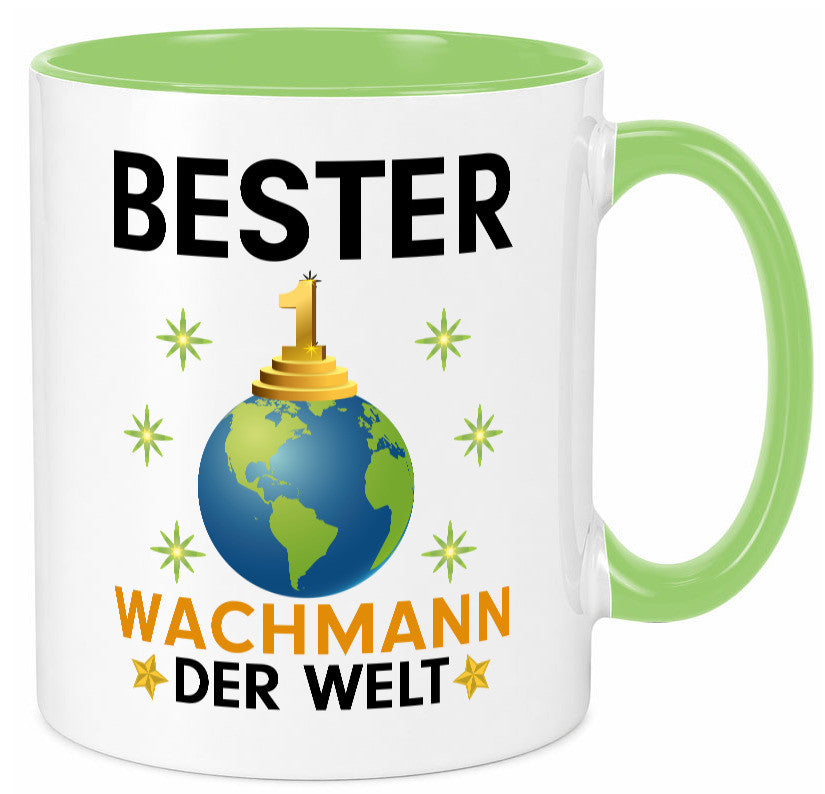 Welt Bester Wachmann | Wachpersonal Nachtwächter Humor Geschenkidee Tasse