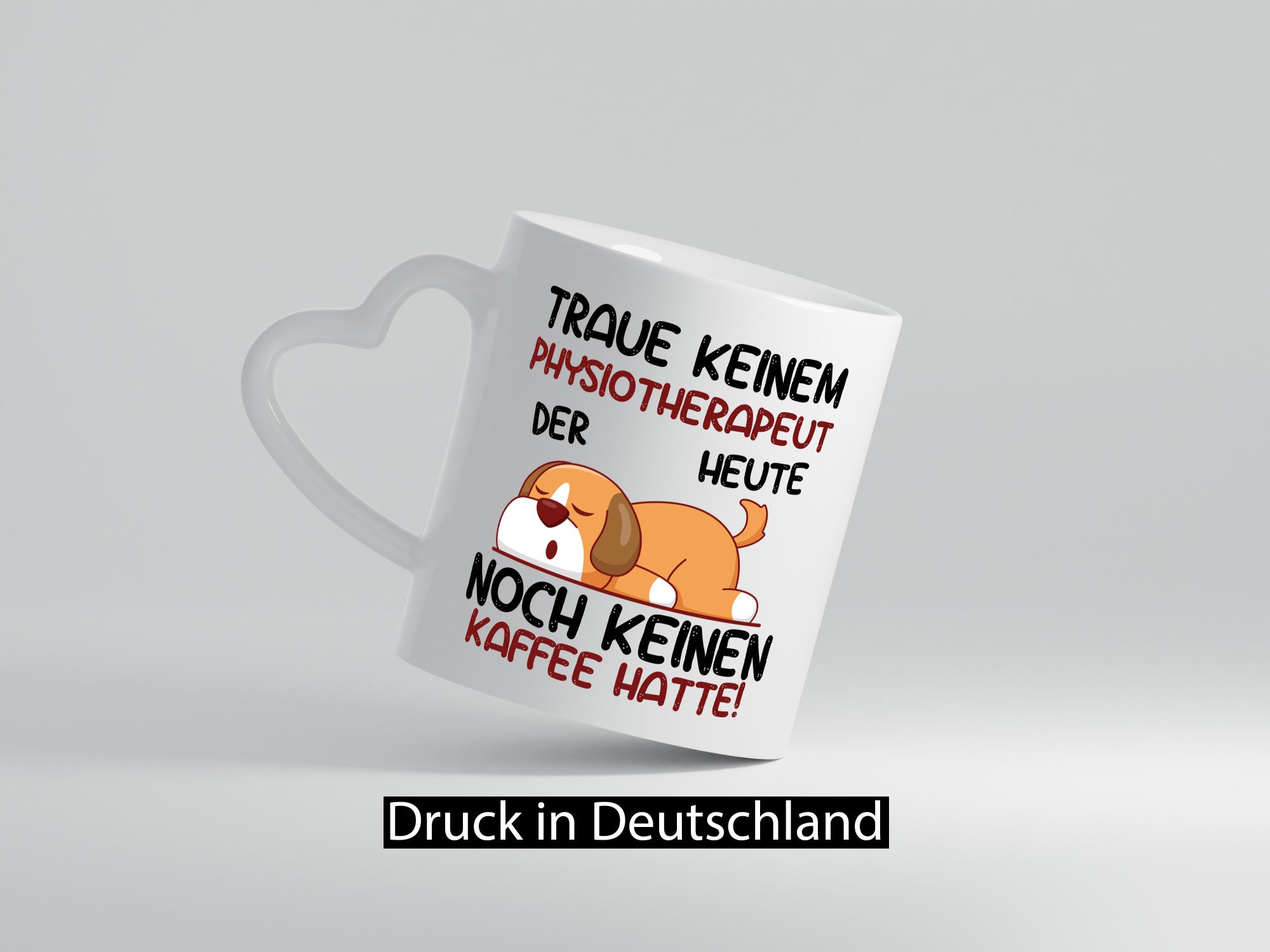 Traue keinem Physiotherapeut lustiger Spruch Geschenk Humor Geschenkidee Tasse