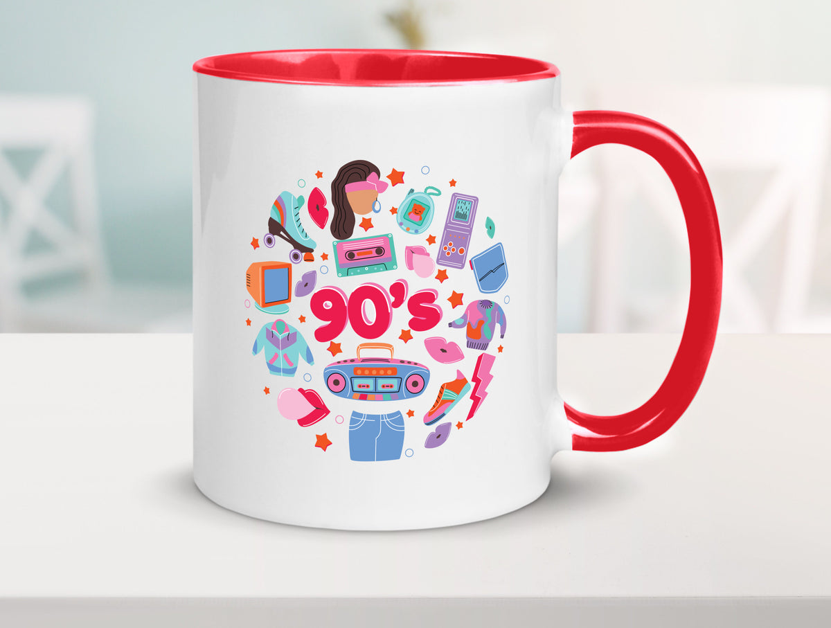 90er Jahre | Alte Zeit Nostalgie Humor Geschenkidee Tasse