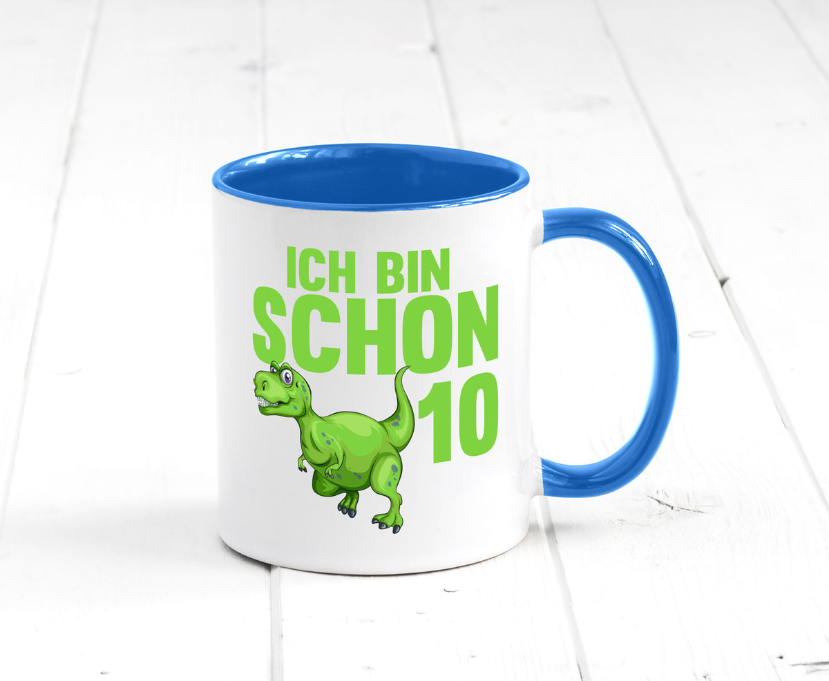 10. Geburtstag | 10 Jahre Dino Dinosaurier Geschenk Geschenkidee lustiger Tasse