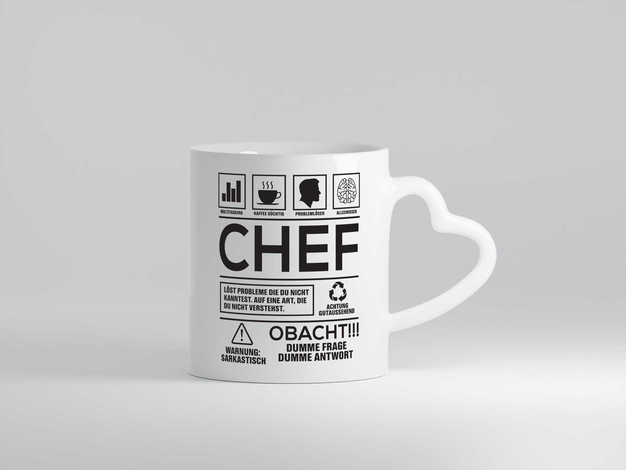Achtung Probleme Chef | Führungskraft Vorgesetzter Geschenk Arbeit Kollegen