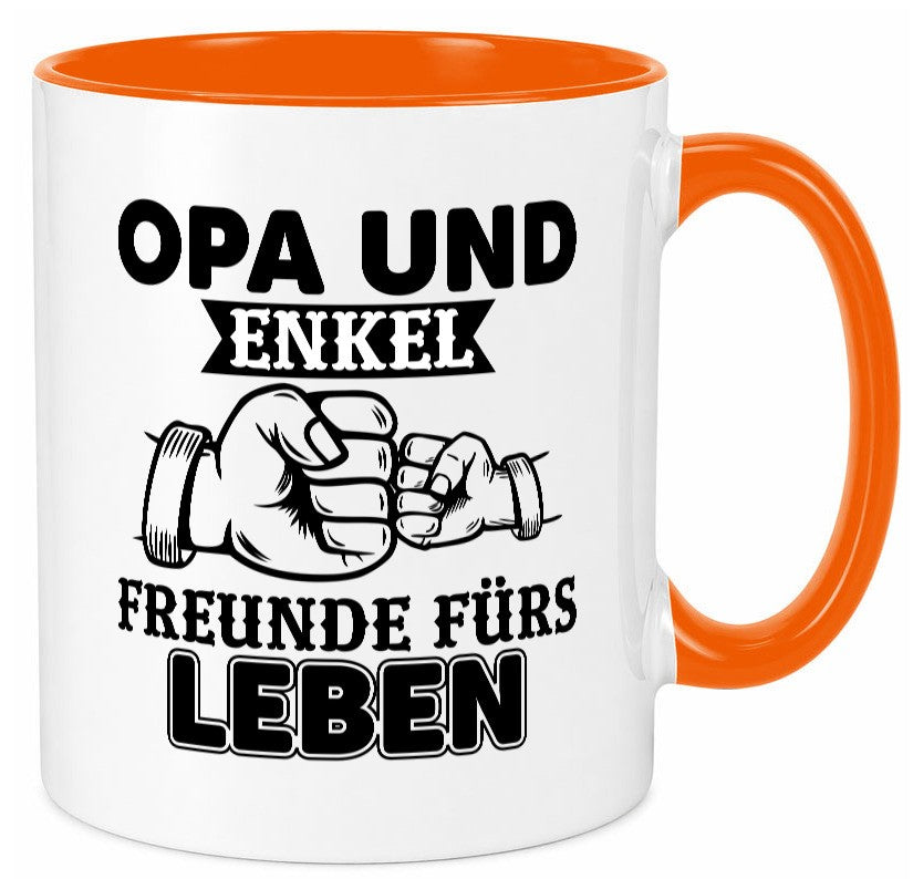 Opa und Enkel Freunde fürs Leben | Großvater Geschenkidee Familie Humor Tasse