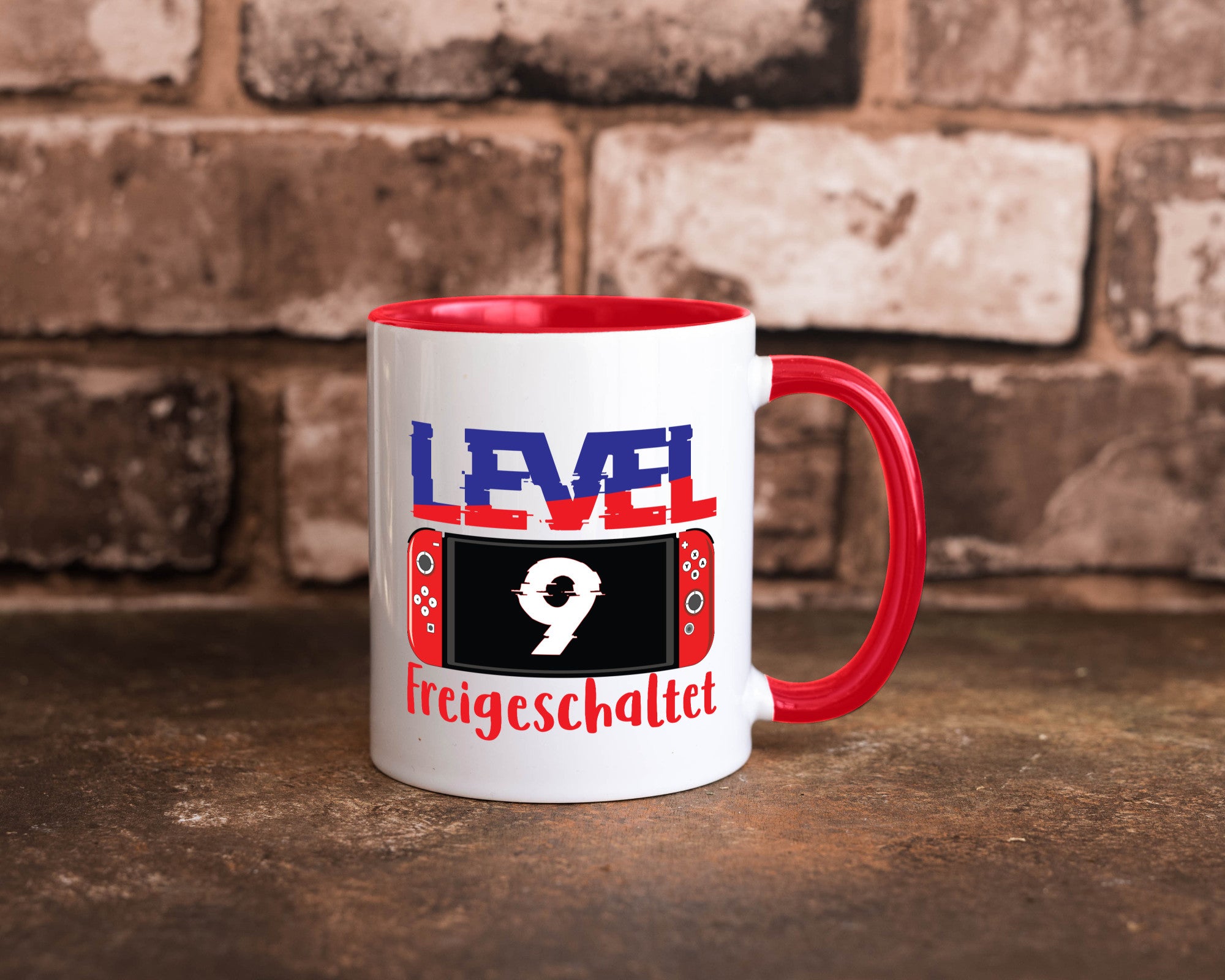 Level 9 Freigeschaltet | 9. Geburtstag Zocker Gamer Humor Geschenkidee Tasse