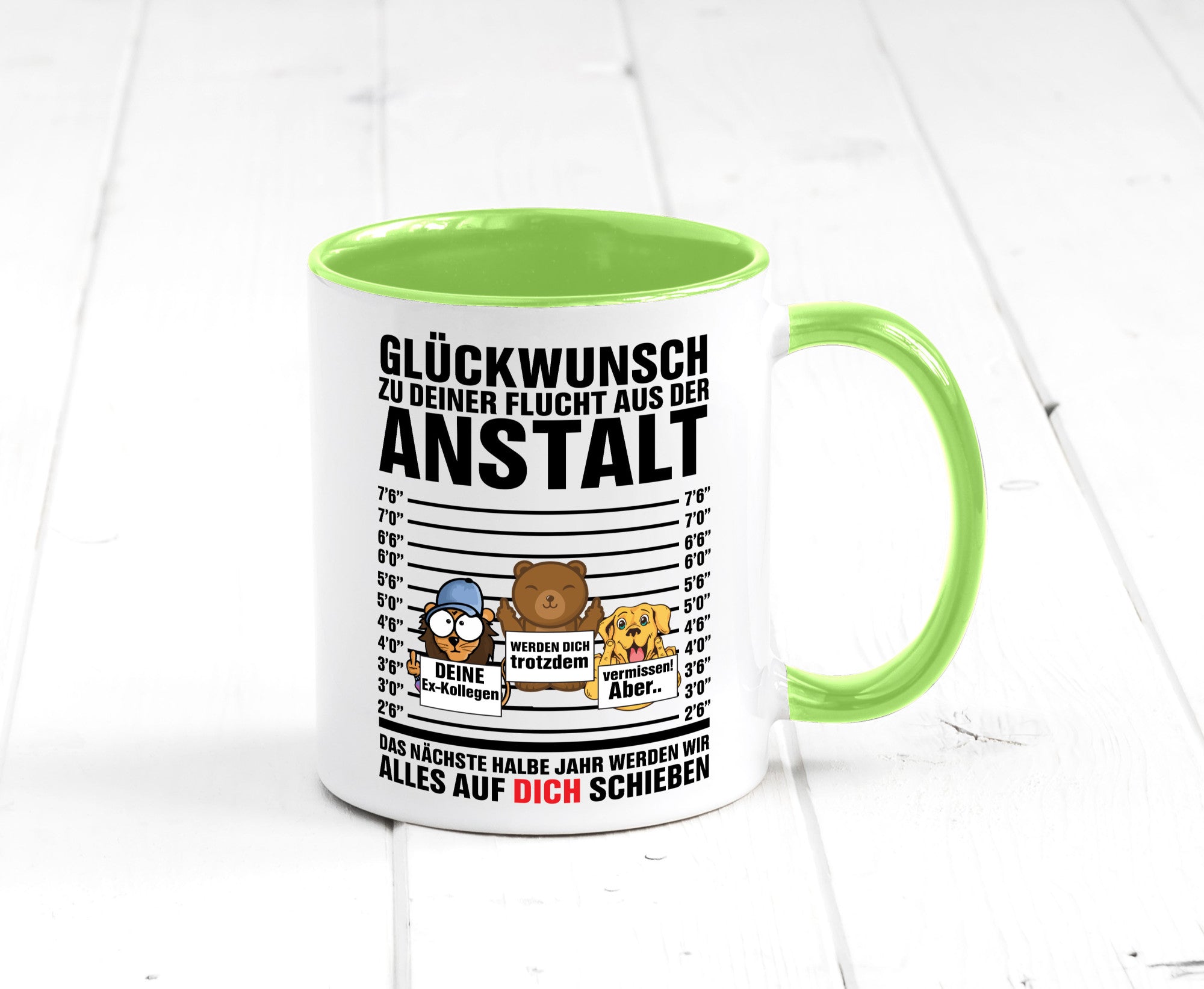 Glückwunsch zur Flucht | Arbeitskollegen Berufswechel Humor Arbeit Kollegen