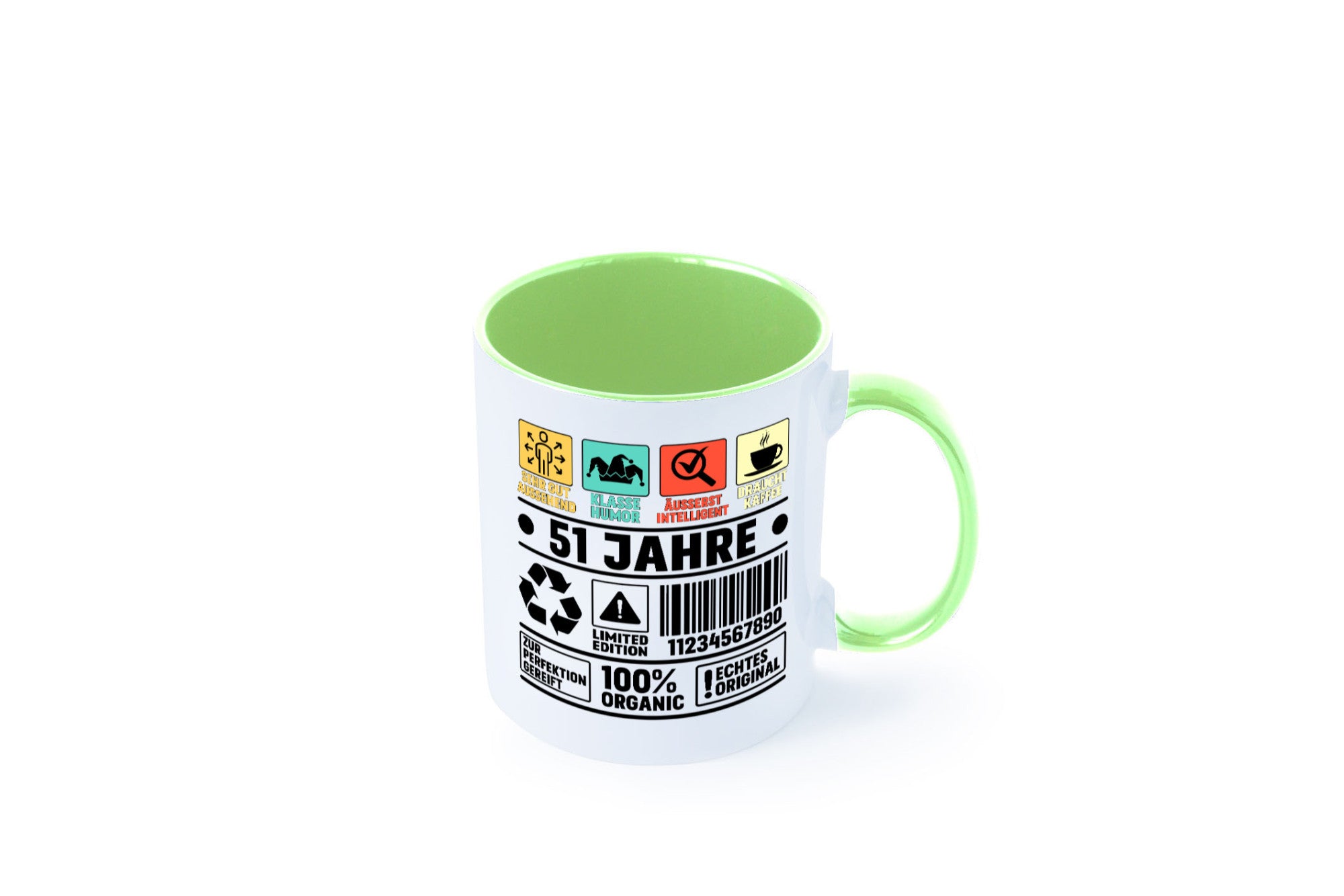 51. Geburtstag | 51 Jahre Humor Limited Edition Geschenkidee Tasse