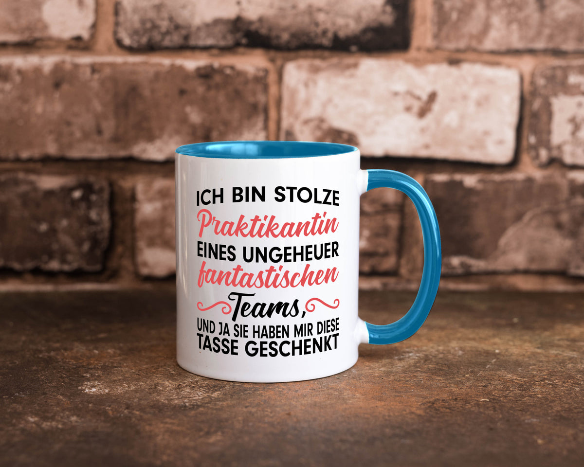 Stolze Praktikantin | Arbeitswelt Tasse Praktikum Geschenk Arbeit Kollegen Büro