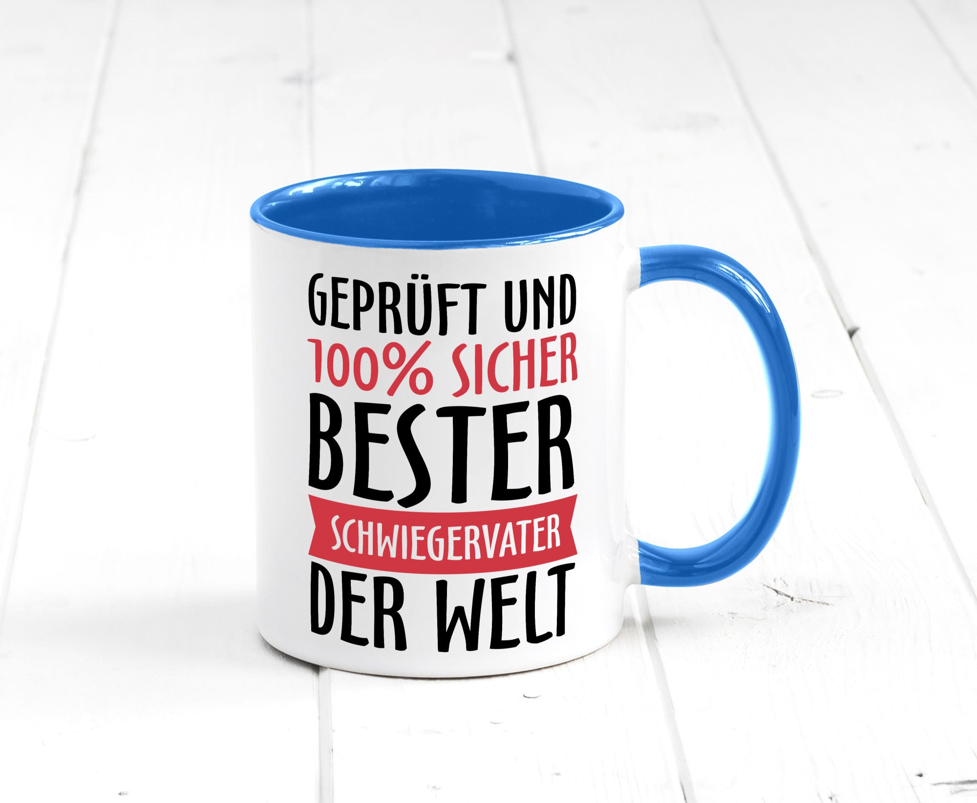Bester Schwiegervater Geschenk Familie Geschenkidee lustiger Spruch Tasse