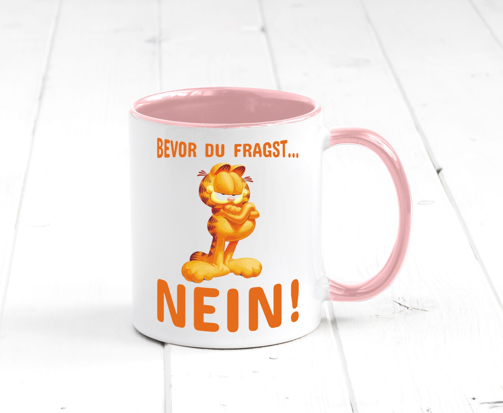 Bevor du fragst? Nein! | grimmige Katze Spruchtasse lustig Tierliebhaber Humor