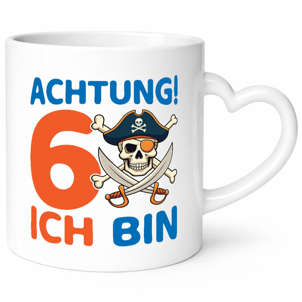 6. Geburtstag | 6 Jahre Pirat Geschenkidee Humor Tasse