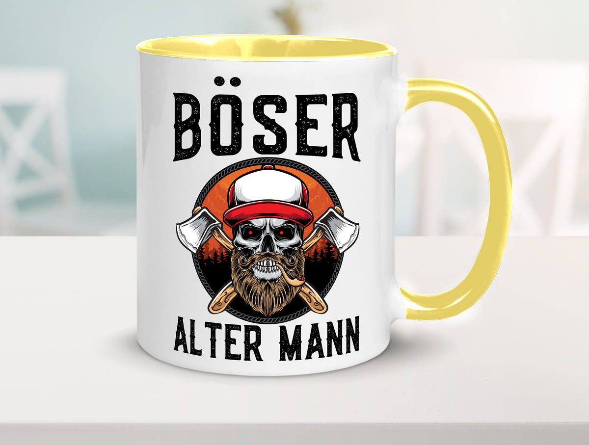 Böser alter Mann Humor Geschenkidee Tasse