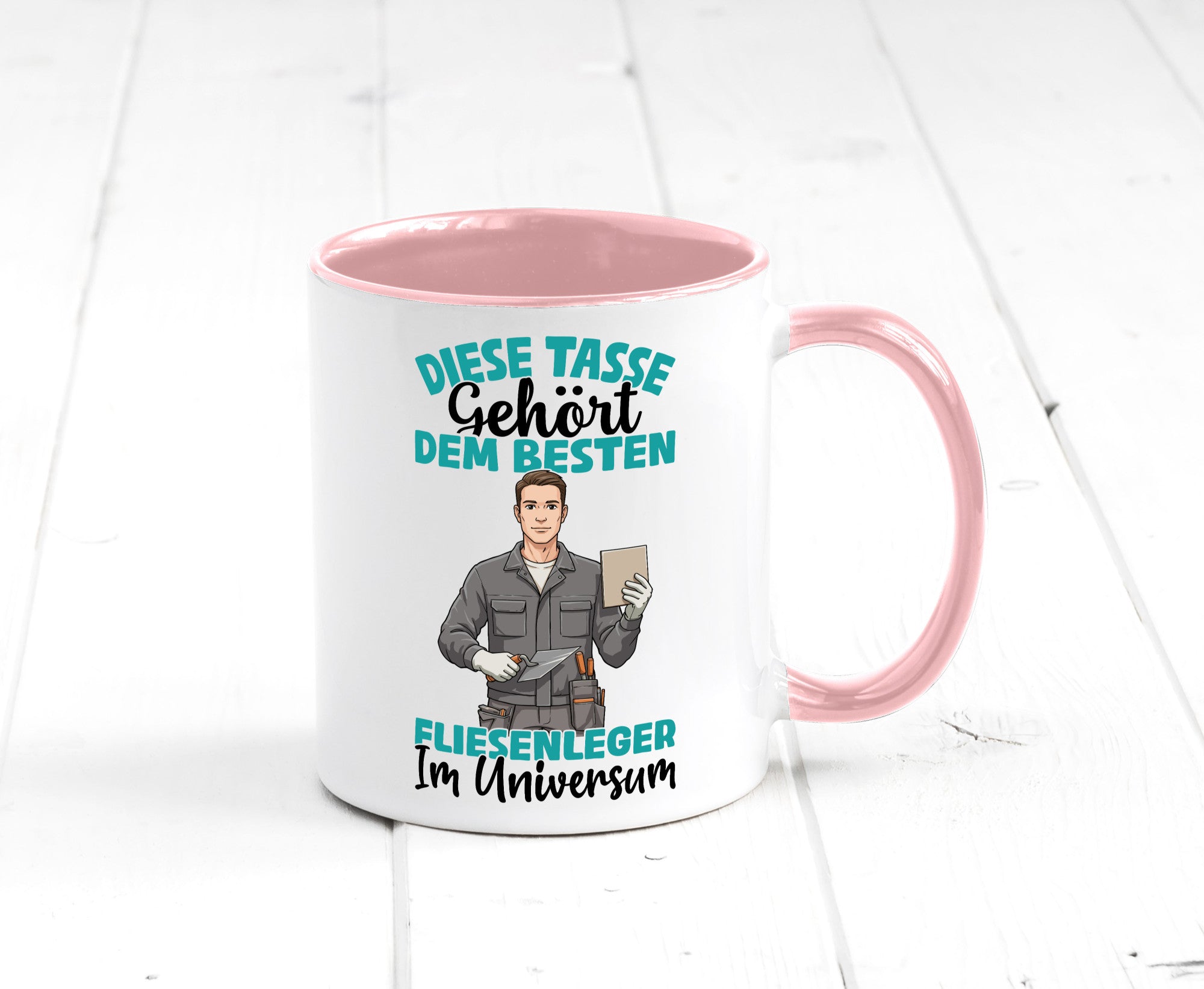 Im Universum: Fliesenleger | Fliesenlegen Bau Geschenk Humor Geschenkidee